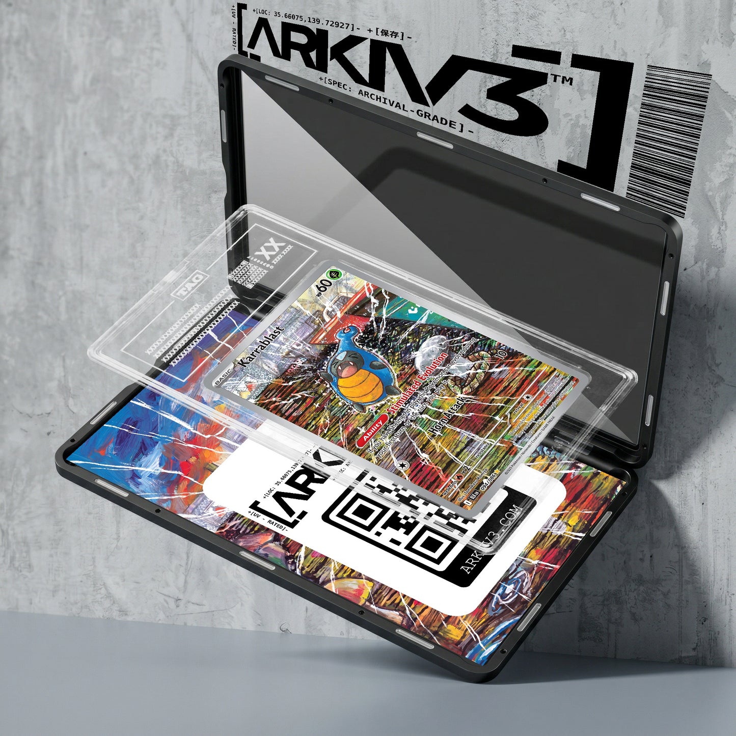 ARKIV3 TAG graded exploded mockup