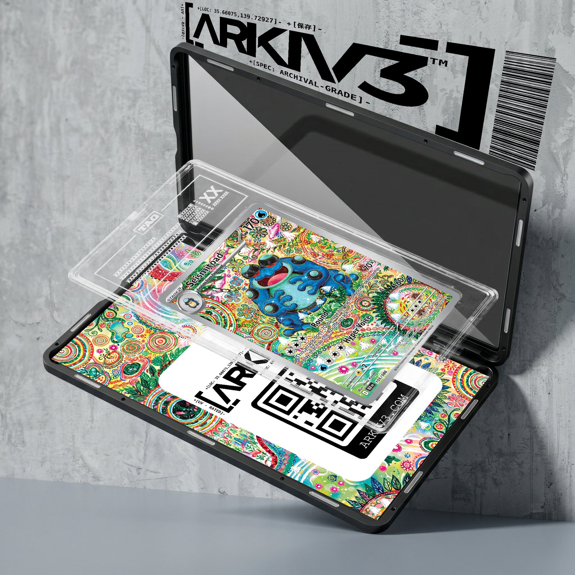 ARKIV3 TAG graded exploded mockup