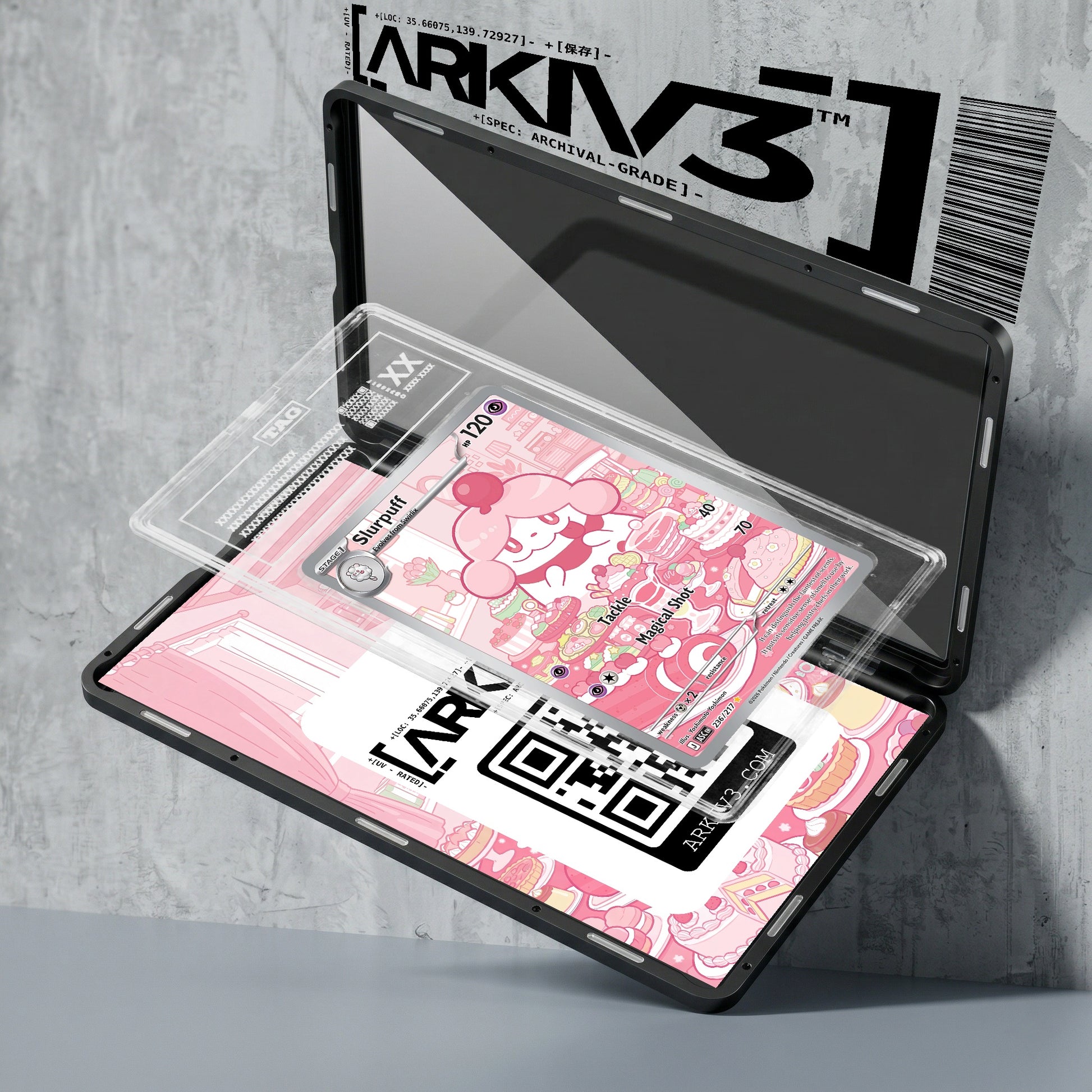 ARKIV3 TAG graded exploded mockup