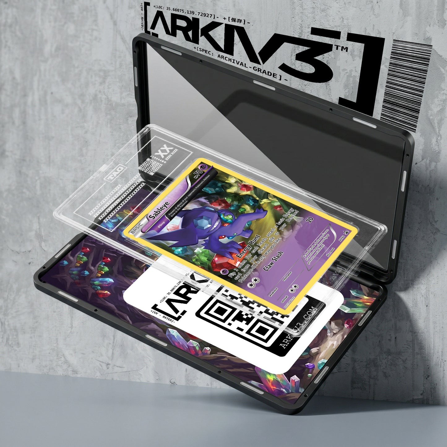 ARKIV3 TAG graded exploded mockup