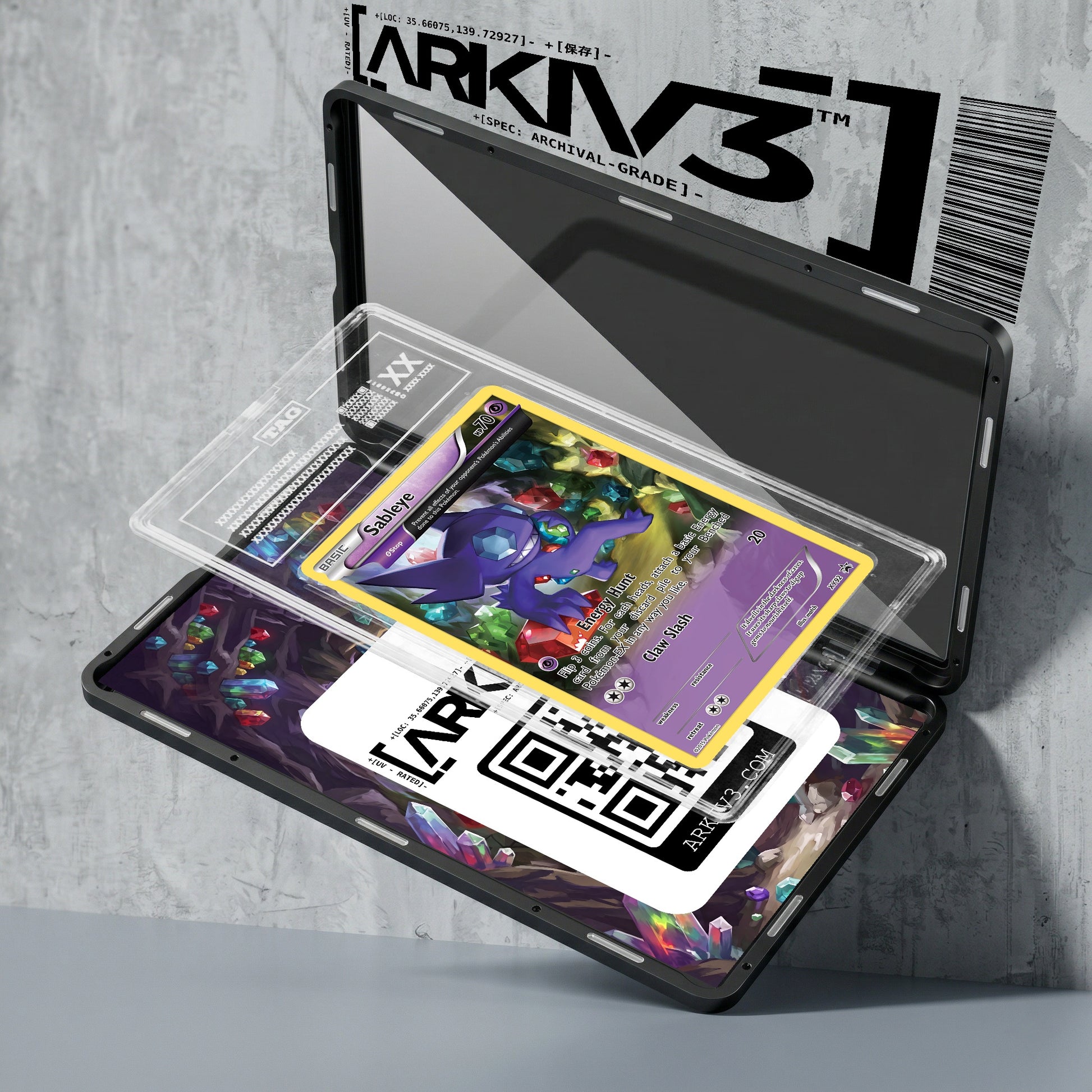 ARKIV3 TAG graded exploded mockup