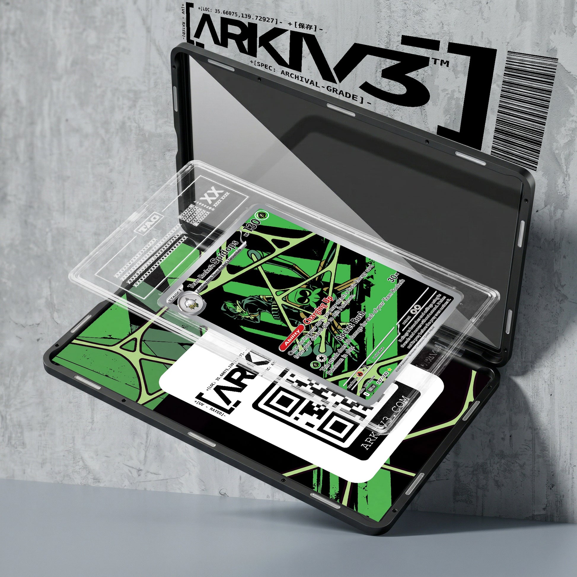 ARKIV3 TAG graded exploded mockup