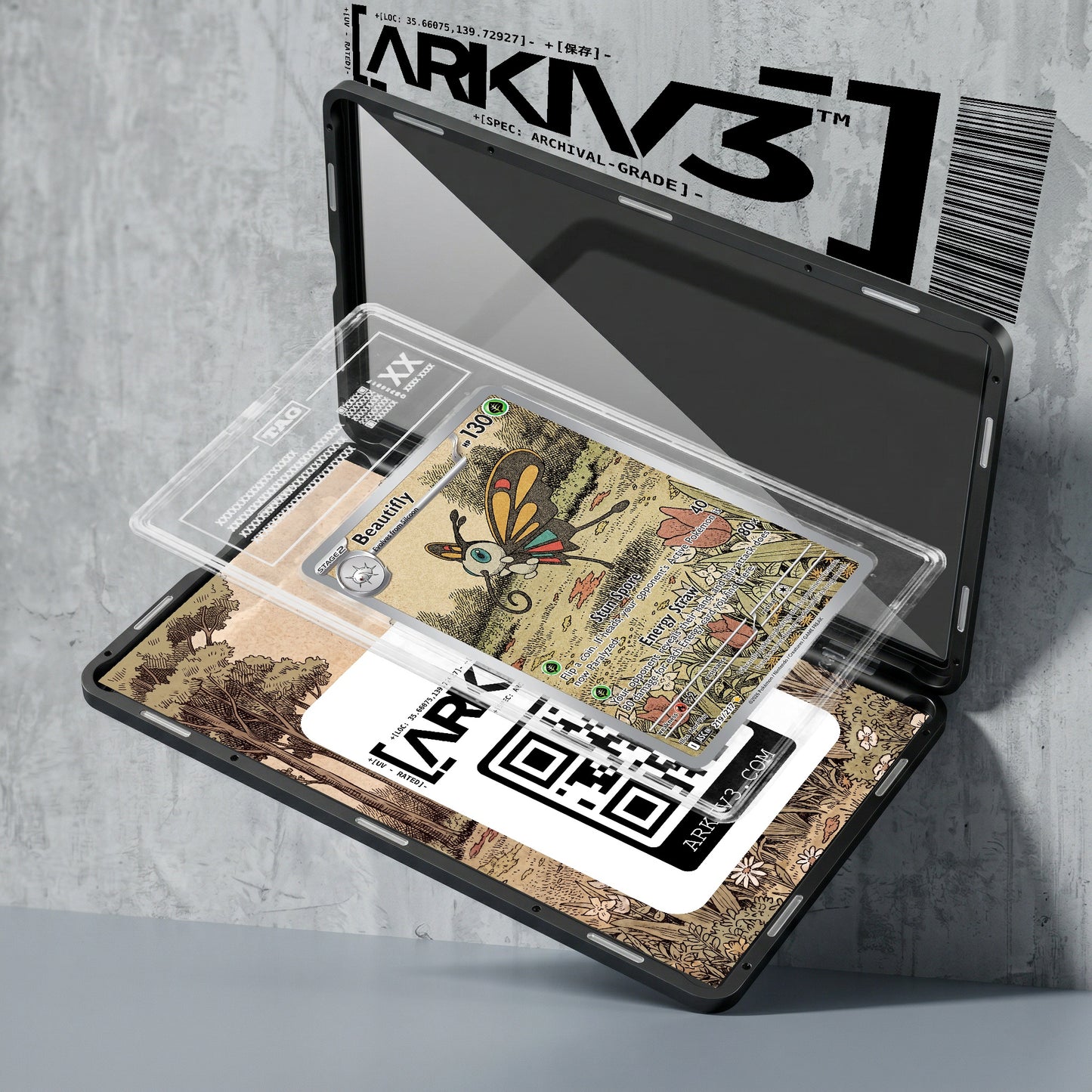 ARKIV3 TAG graded exploded mockup