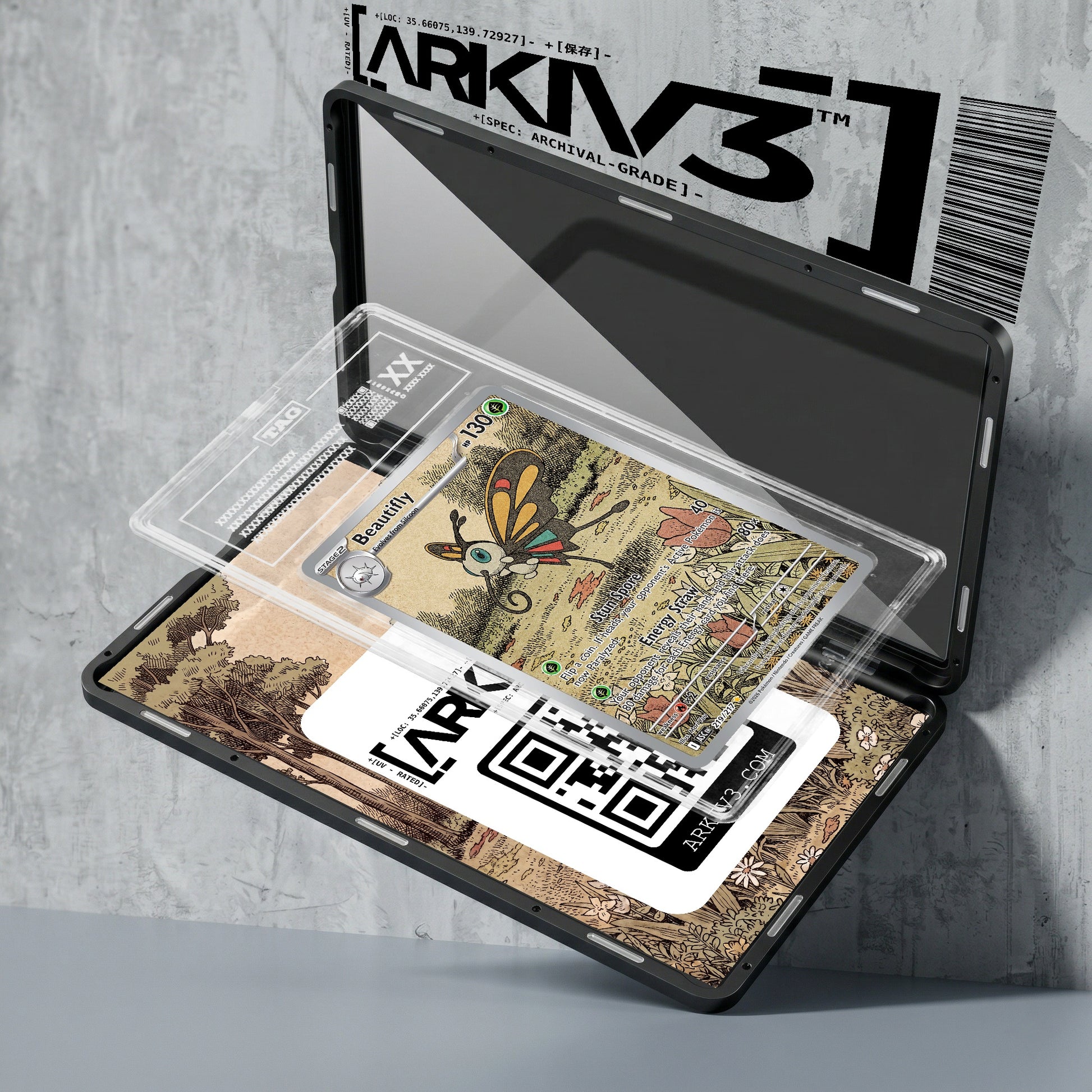 ARKIV3 TAG graded exploded mockup