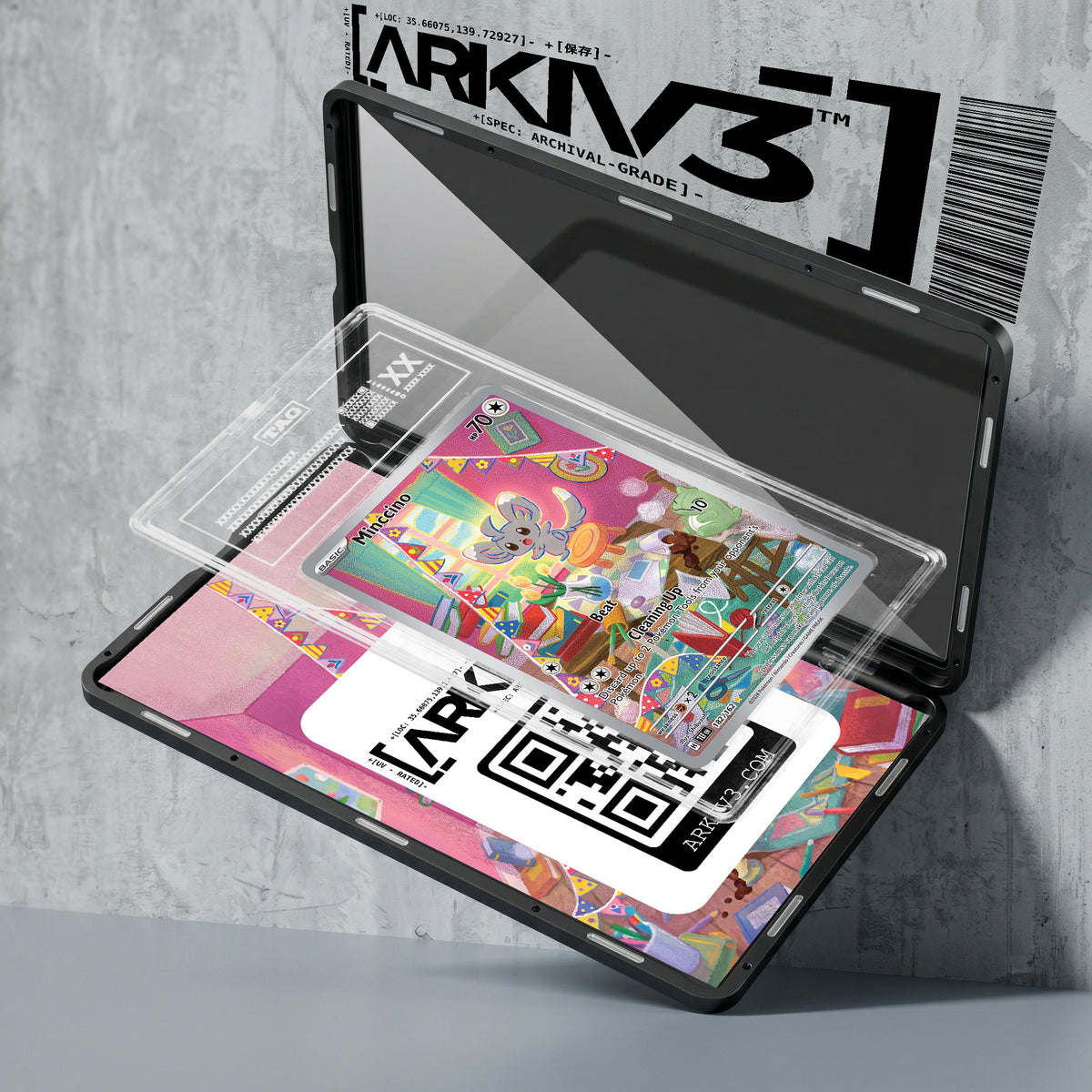 ARKIV3 TAG graded exploded mockup