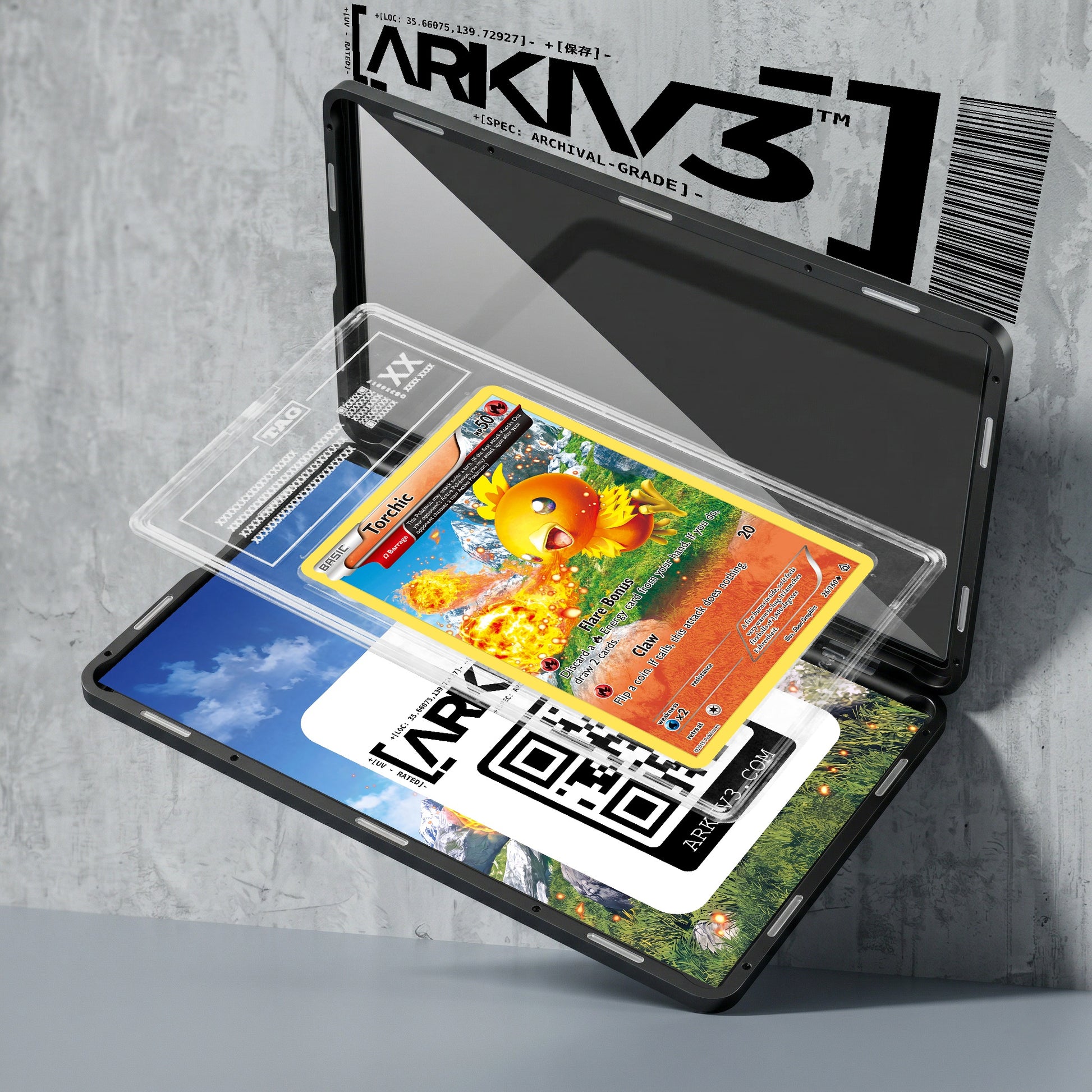 ARKIV3 TAG graded exploded mockup