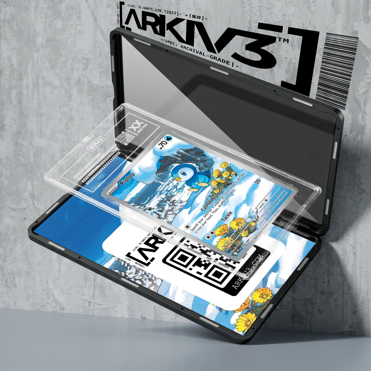 ARKIV3 TAG graded exploded mockup