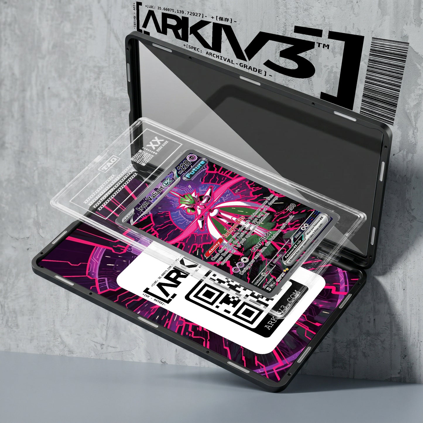 ARKIV3 TAG graded exploded mockup