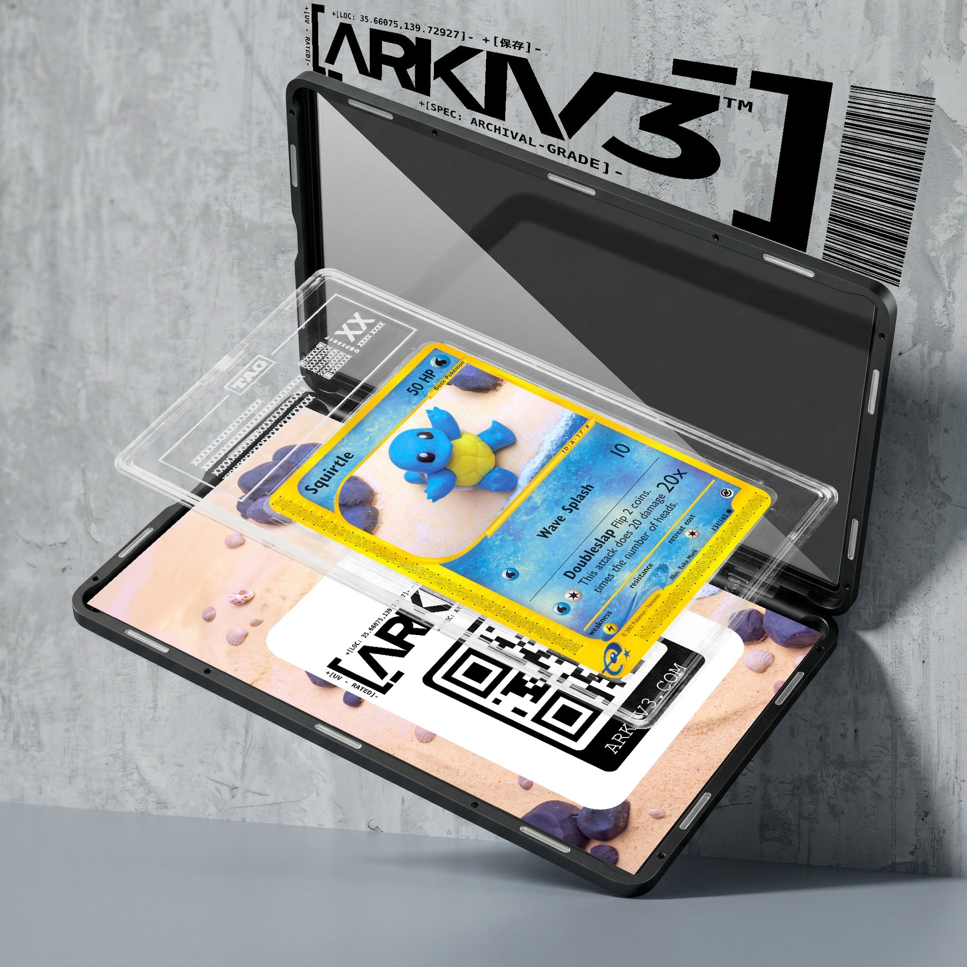ARKIV3 TAG graded exploded mockup