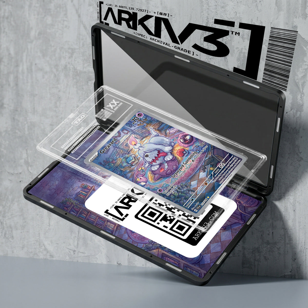 ARKIV3 TAG graded exploded mockup