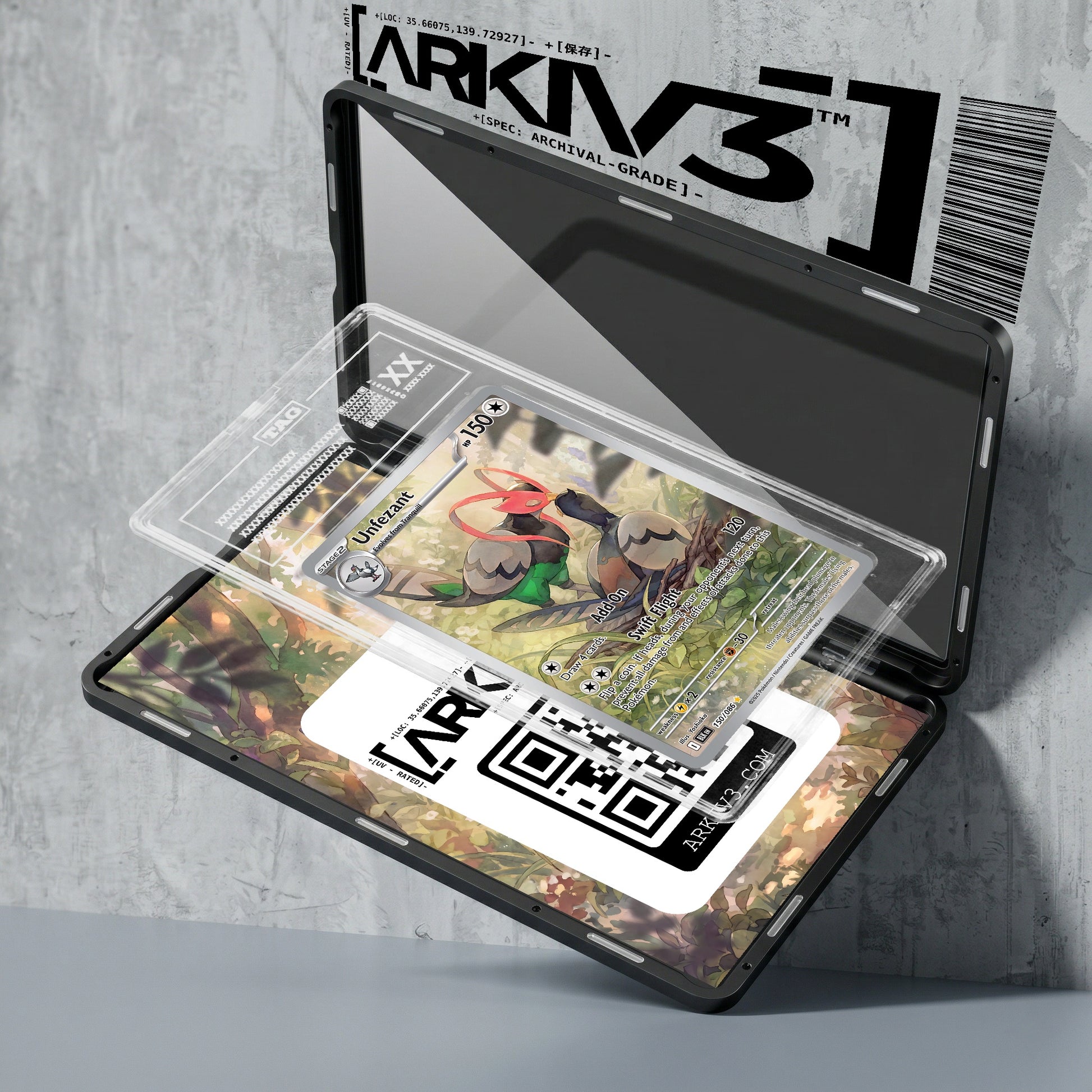 ARKIV3 TAG graded exploded mockup