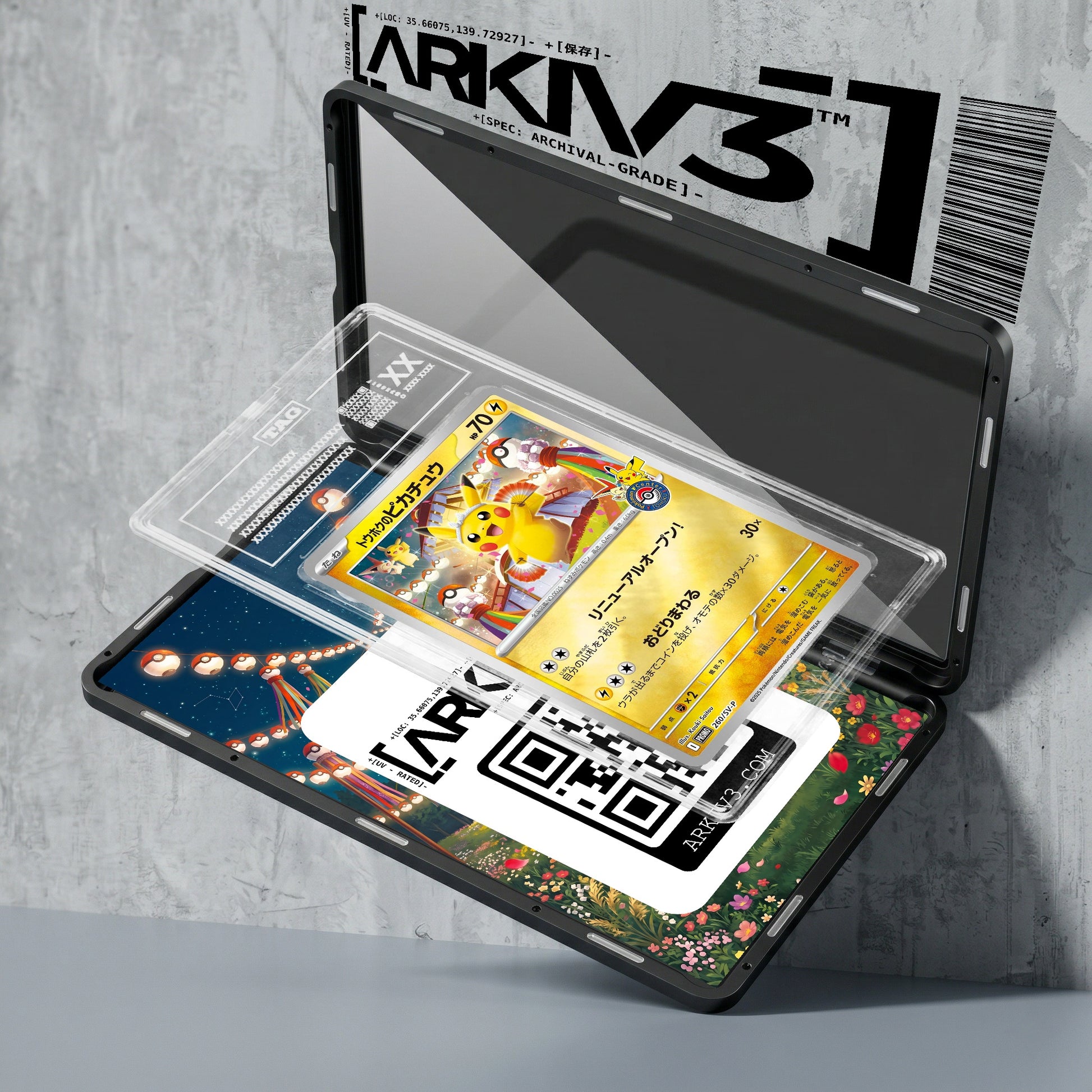 ARKIV3 TAG graded exploded mockup