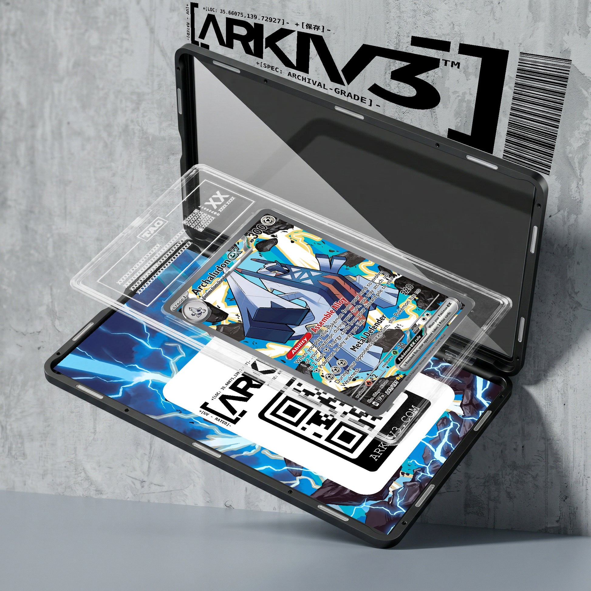 ARKIV3 TAG graded exploded mockup