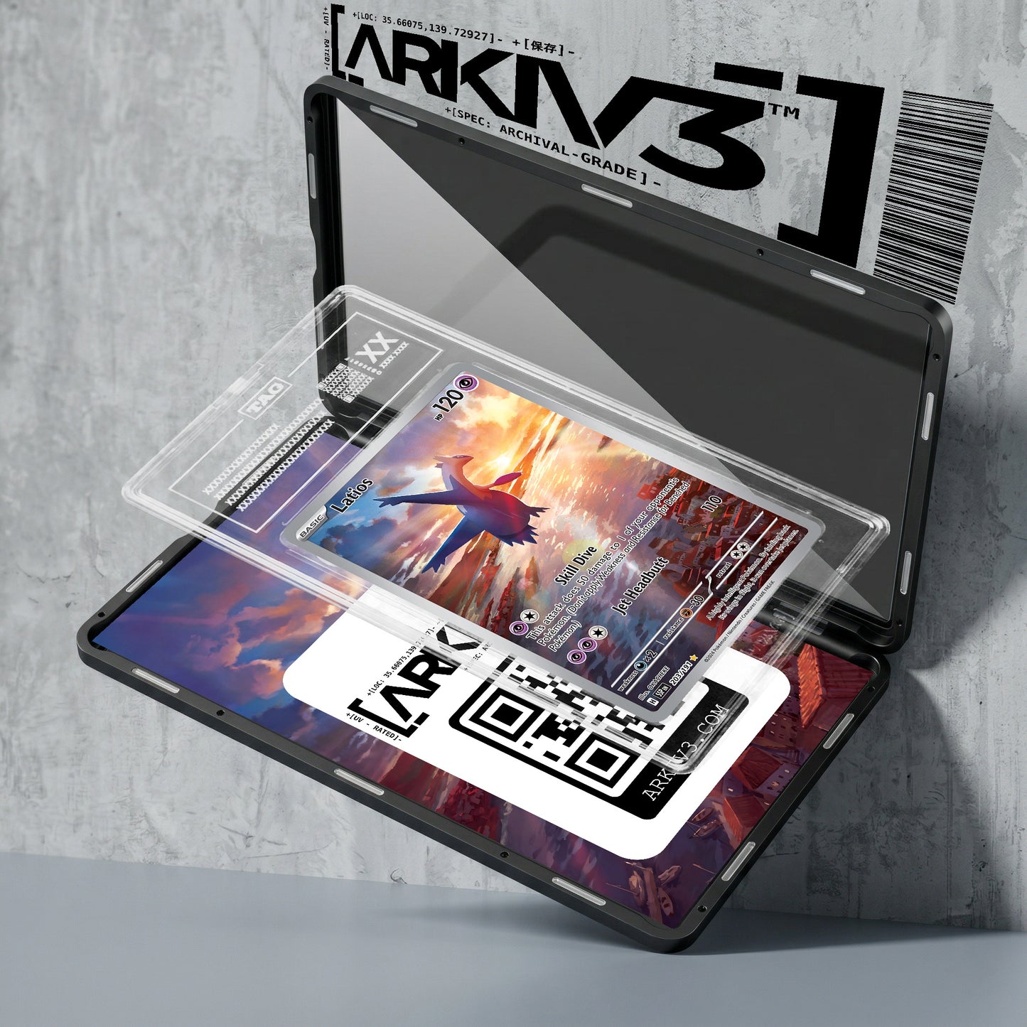 ARKIV3 TAG graded exploded mockup