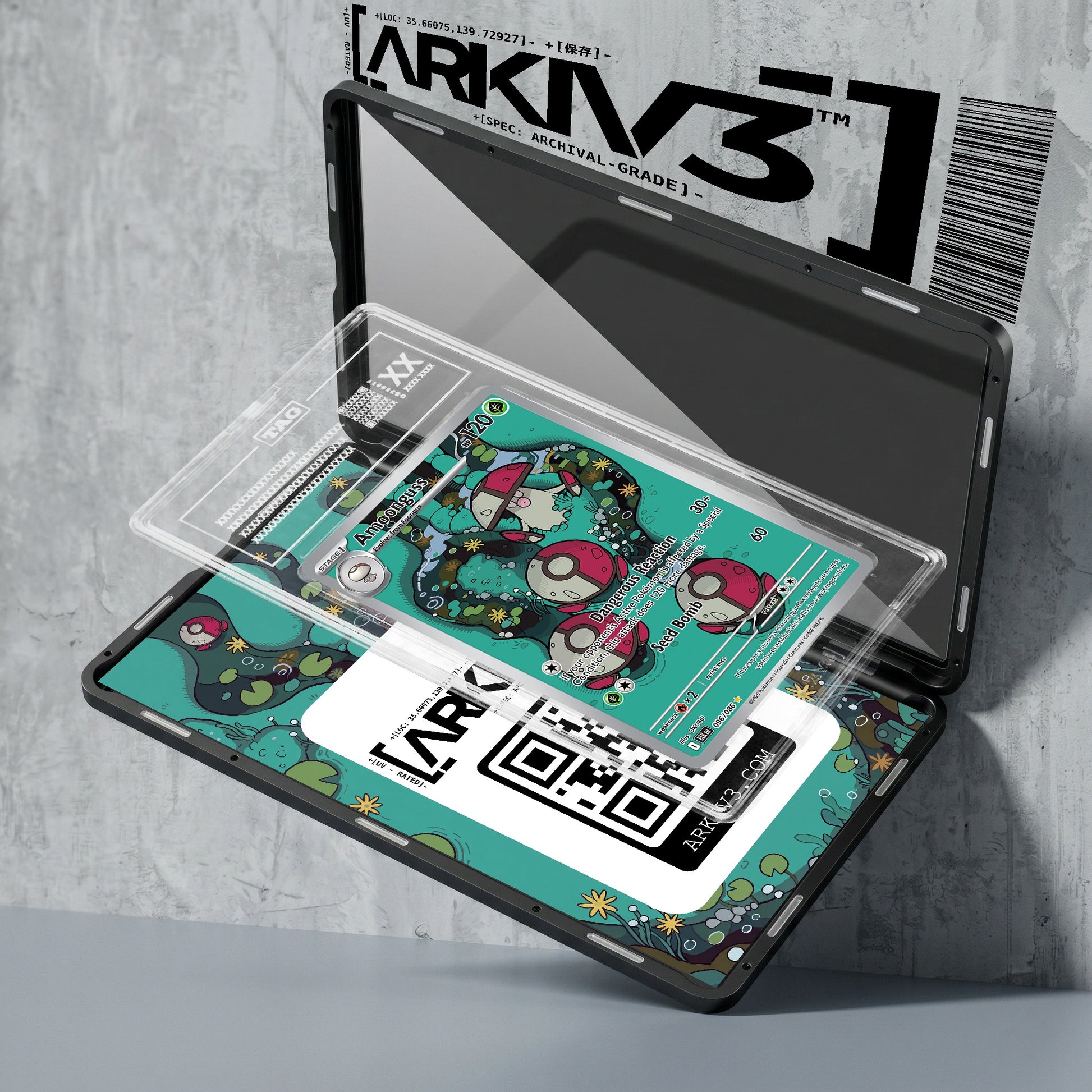 ARKIV3 TAG graded exploded mockup