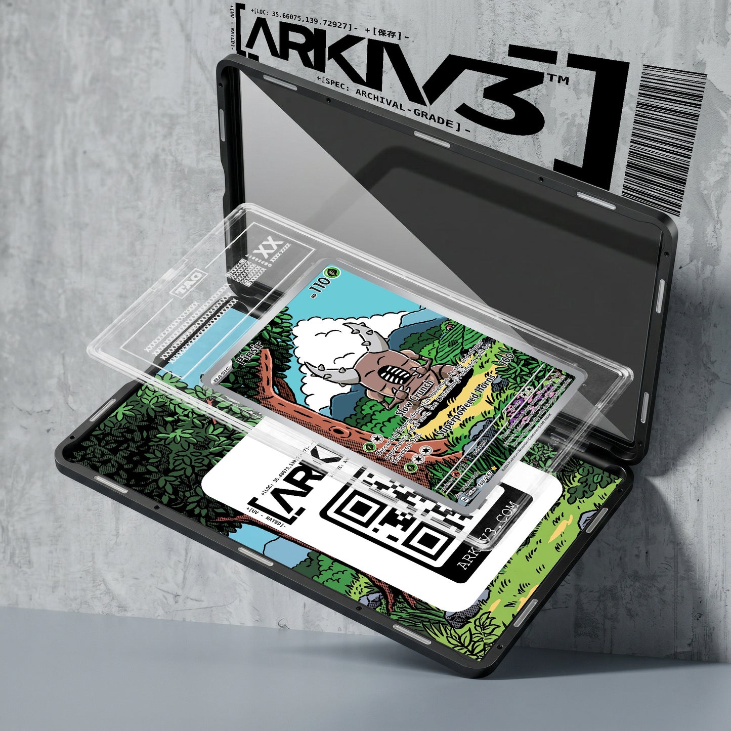 ARKIV3 TAG graded exploded mockup