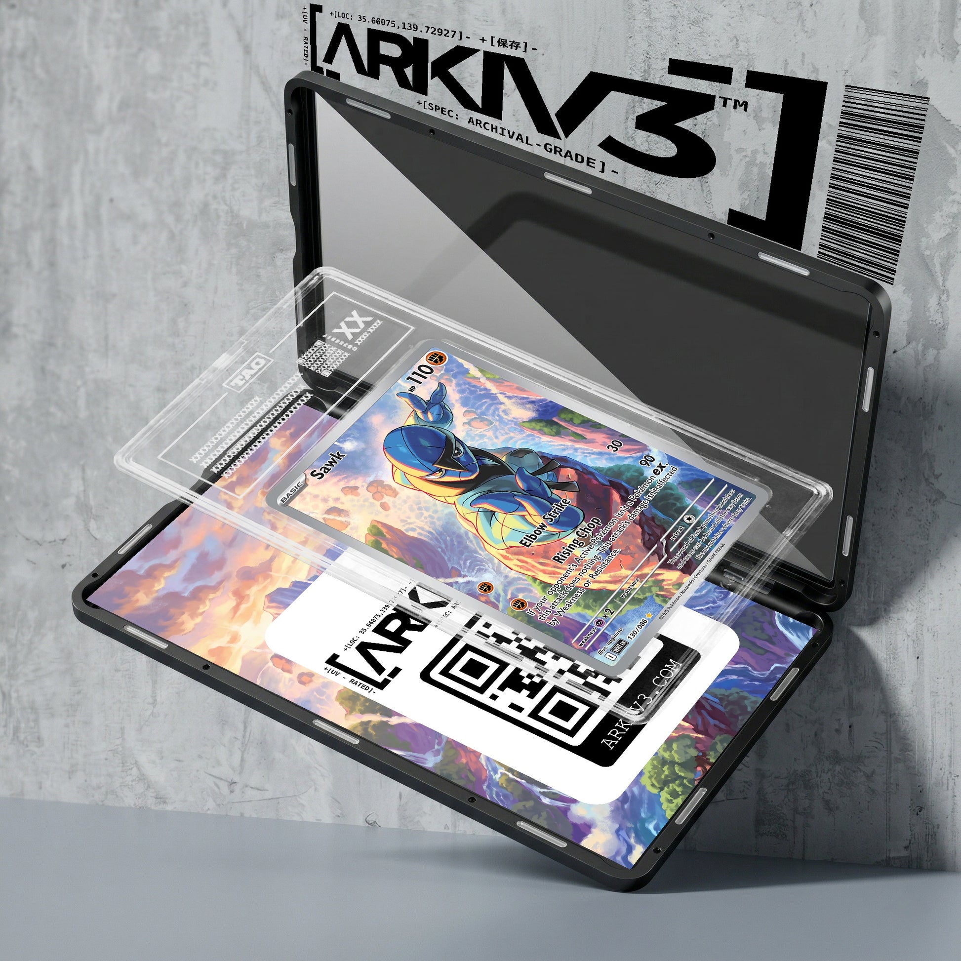 ARKIV3 TAG graded exploded mockup