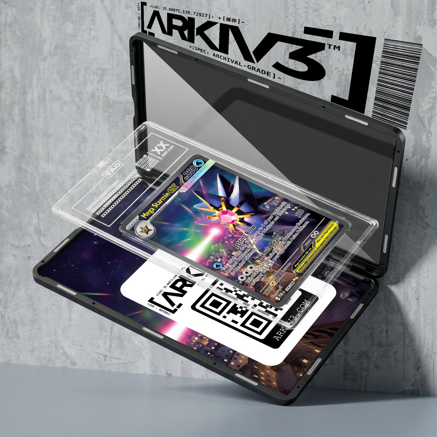 ARKIV3 TAG graded exploded mockup