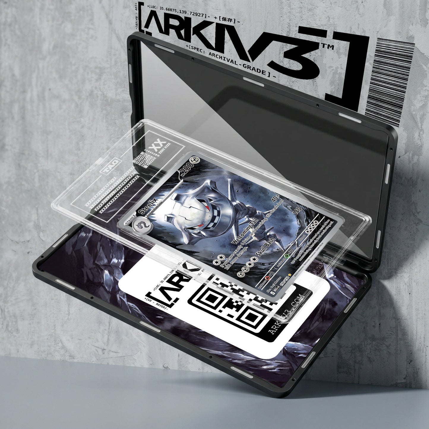 ARKIV3 TAG graded exploded mockup