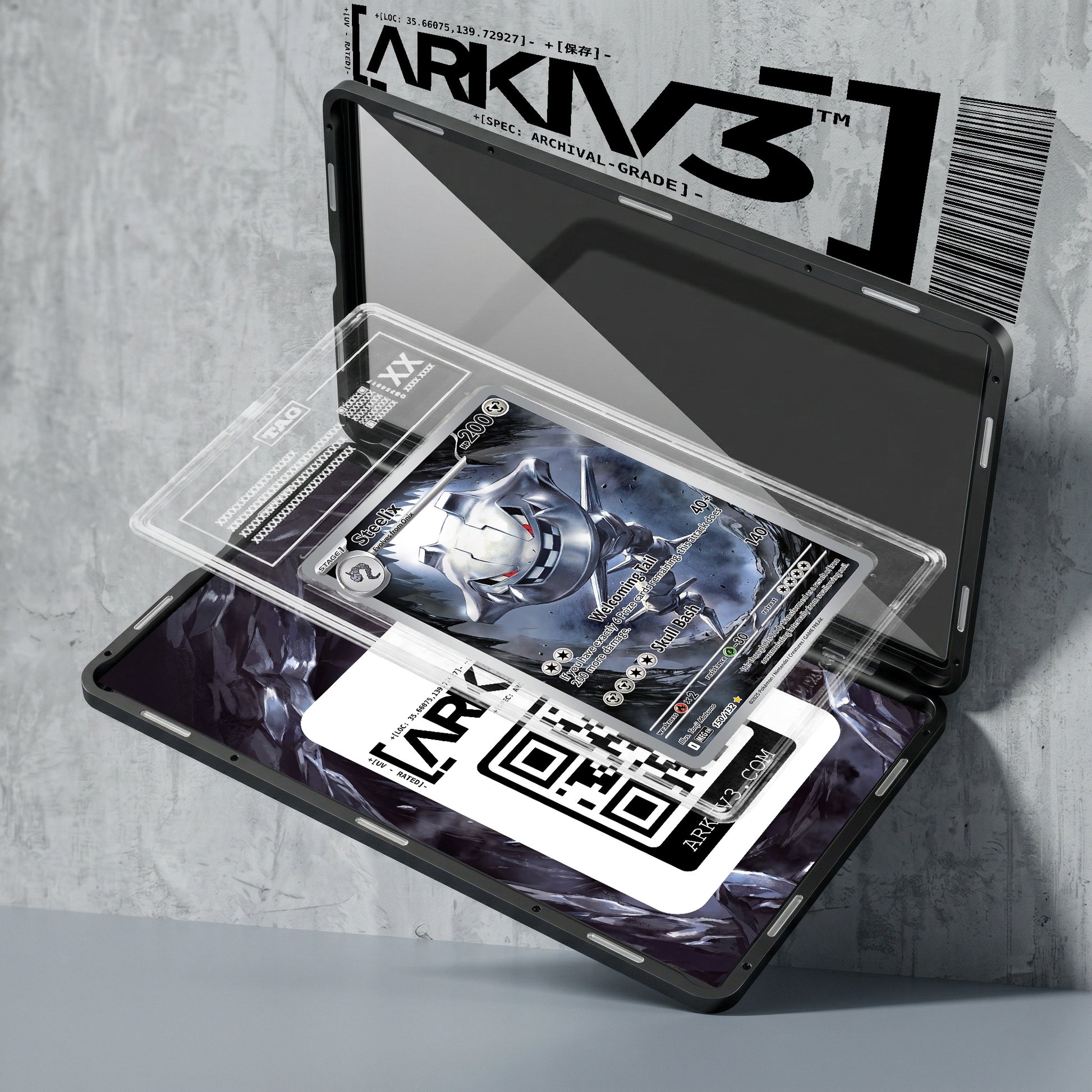 ARKIV3 TAG graded exploded mockup