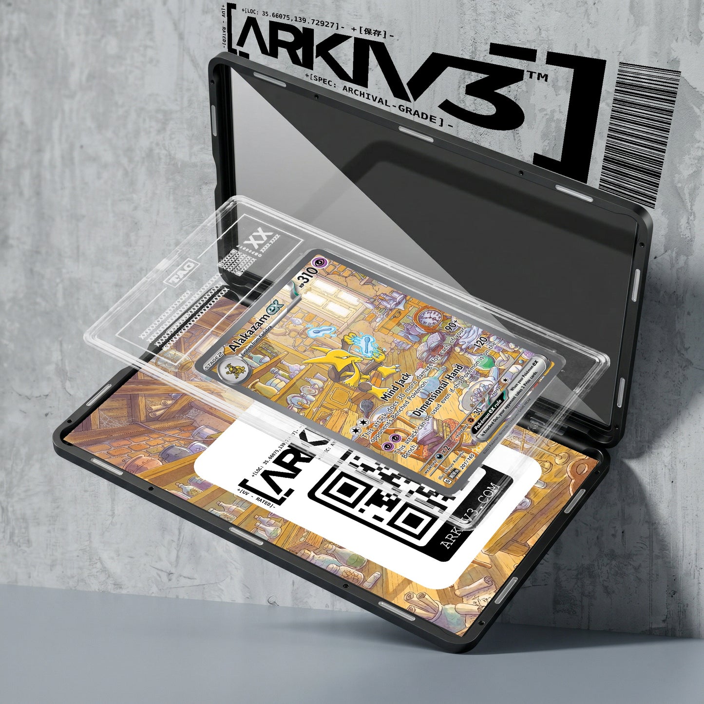 ARKIV3 TAG graded exploded mockup