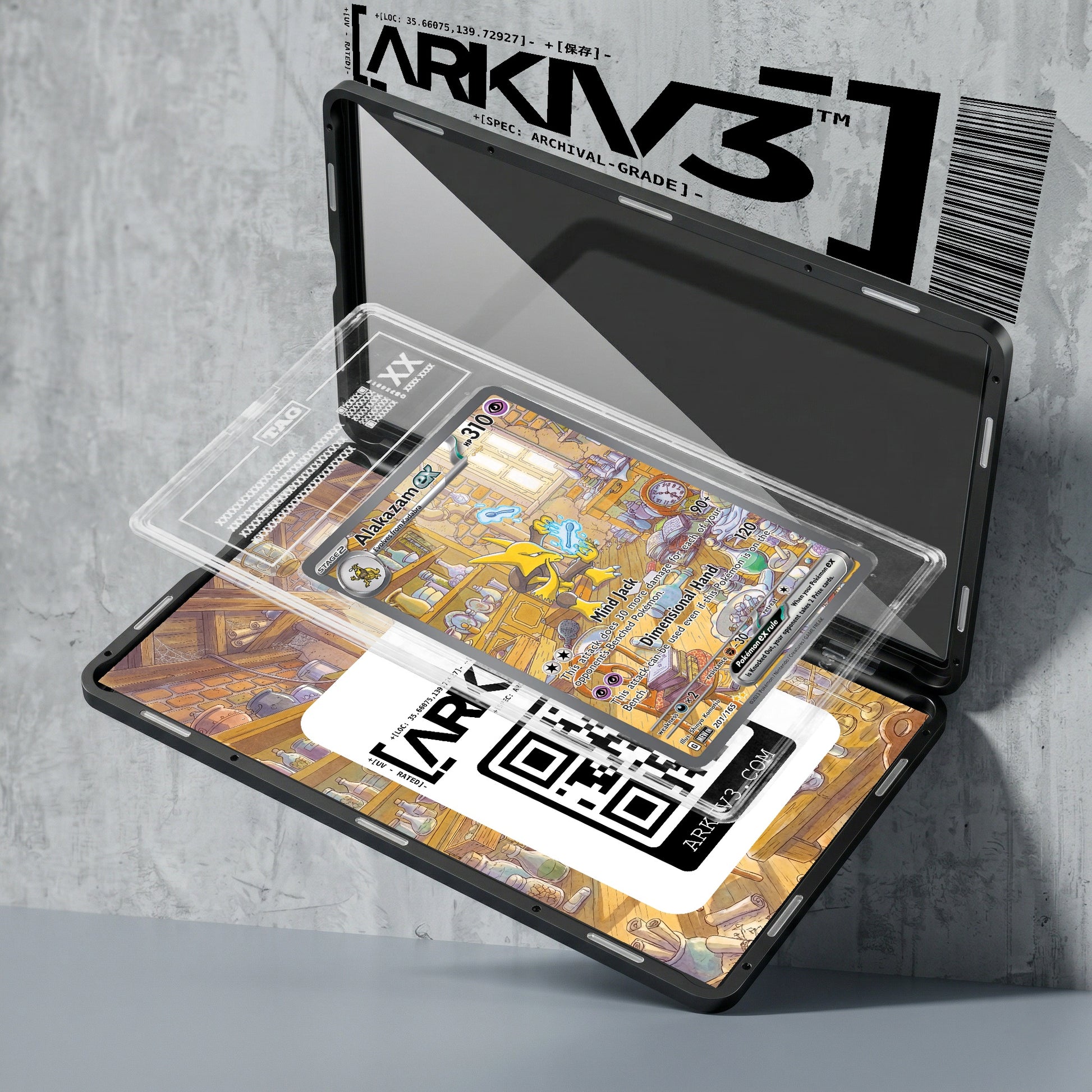 ARKIV3 TAG graded exploded mockup