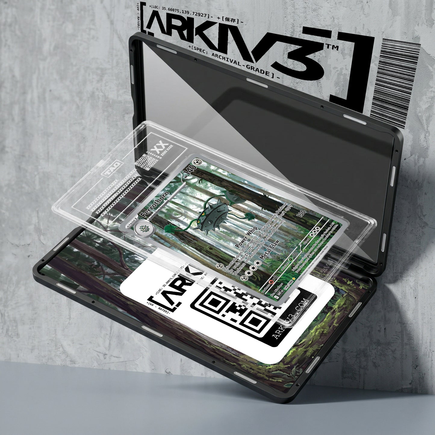 ARKIV3 TAG graded exploded mockup