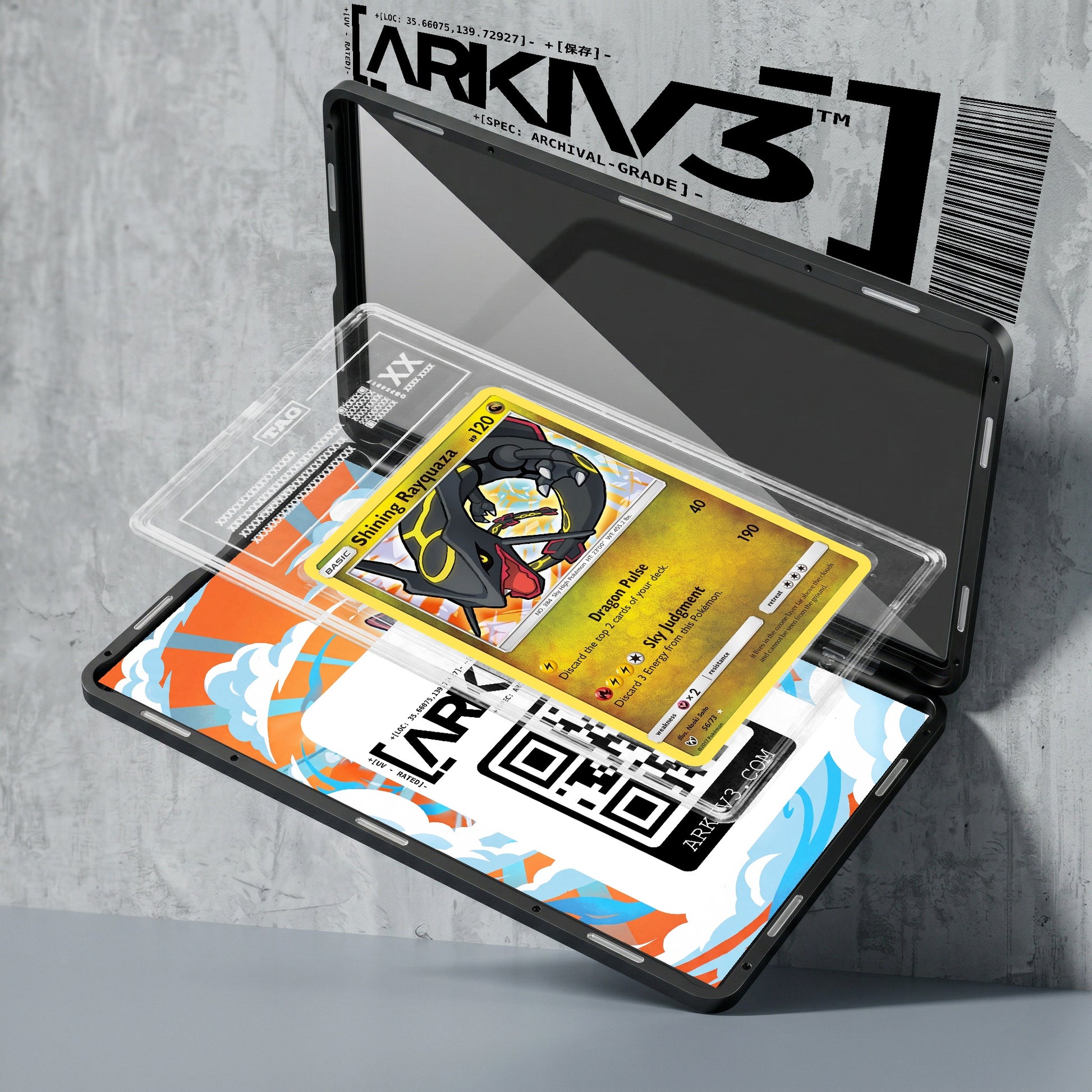 ARKIV3 TAG graded exploded mockup