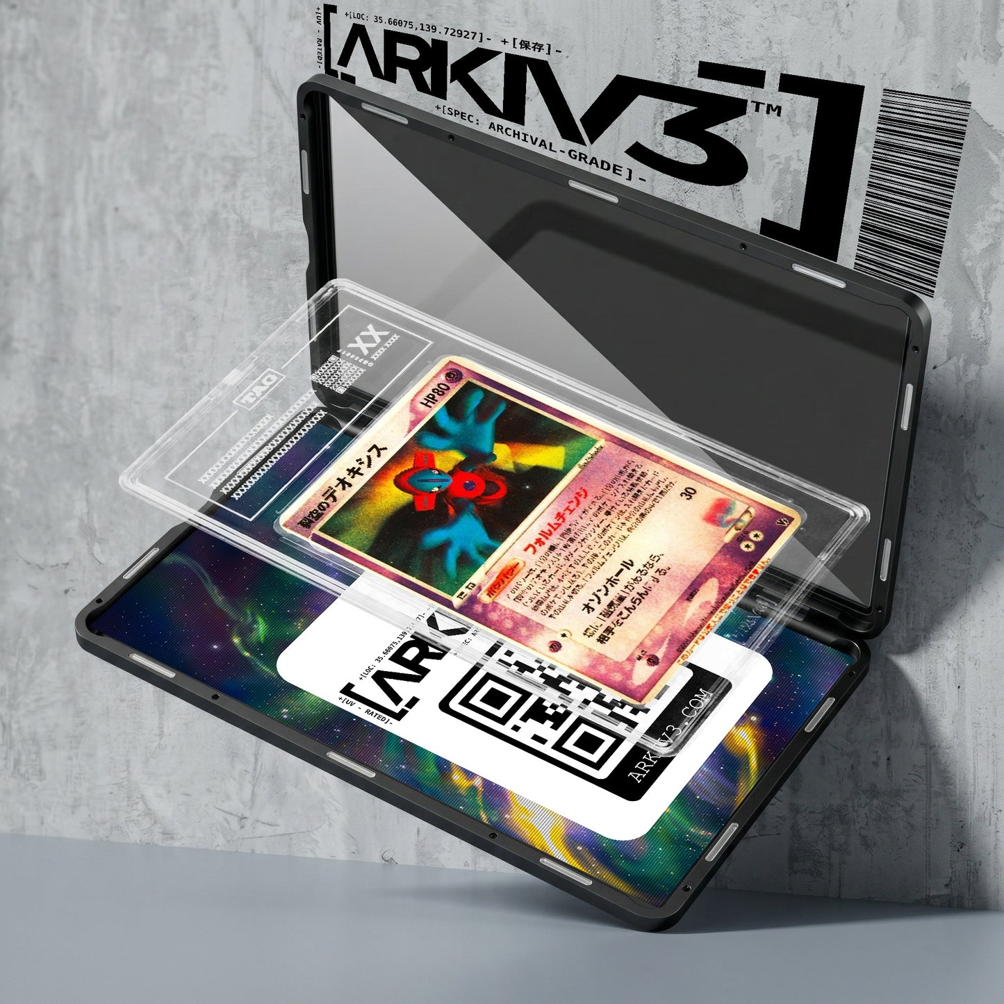 ARKIV3 TAG graded exploded mockup