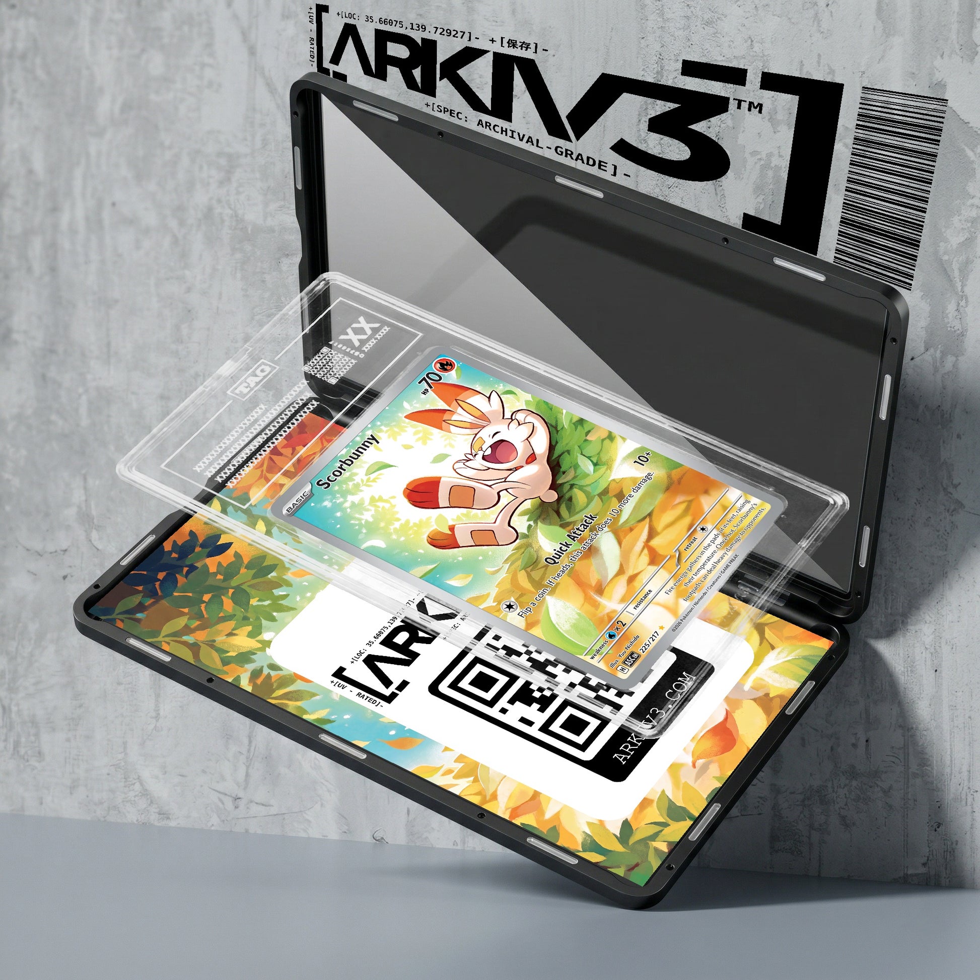 ARKIV3 TAG graded exploded mockup