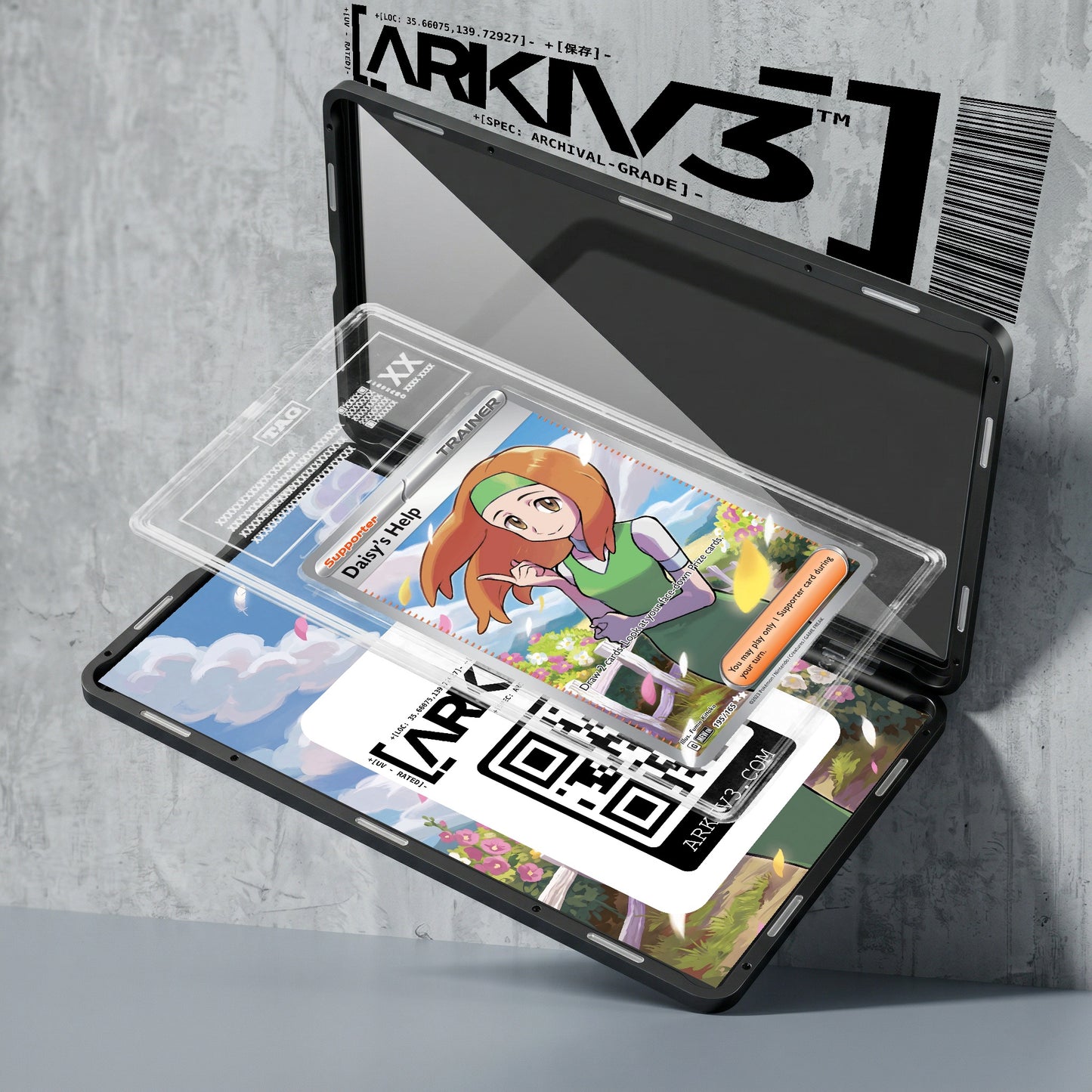 ARKIV3 TAG graded exploded mockup