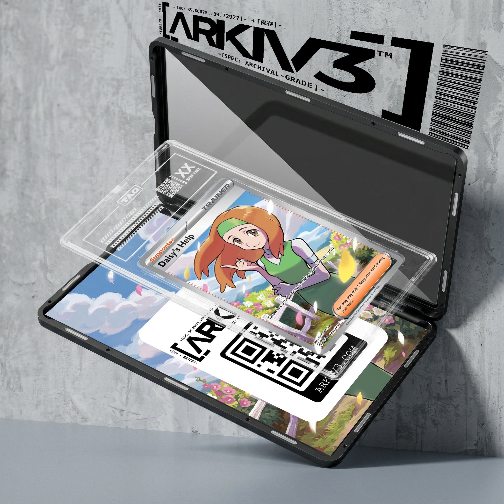ARKIV3 TAG graded exploded mockup