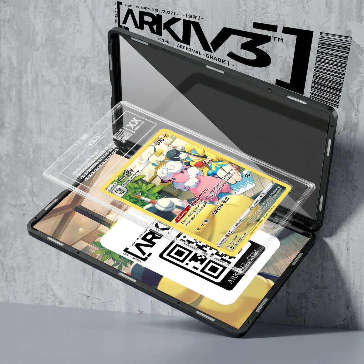 ARKIV3 TAG graded exploded mockup