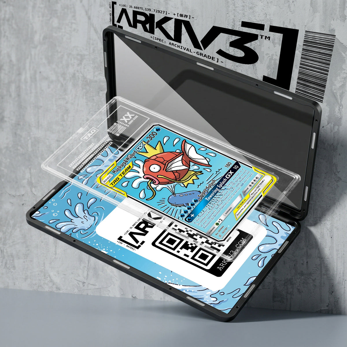 ARKIV3 TAG graded exploded mockup
