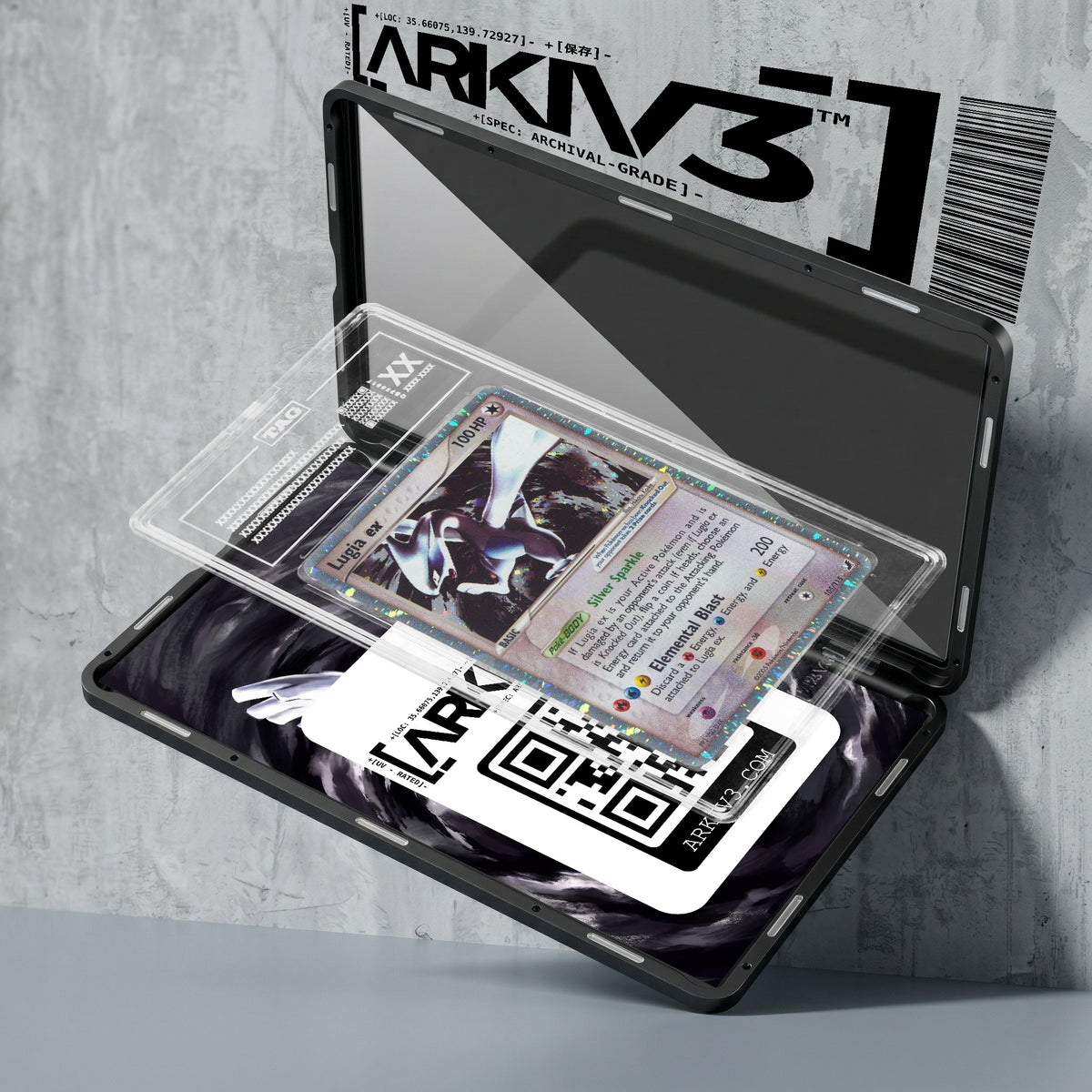 ARKIV3 TAG graded exploded mockup