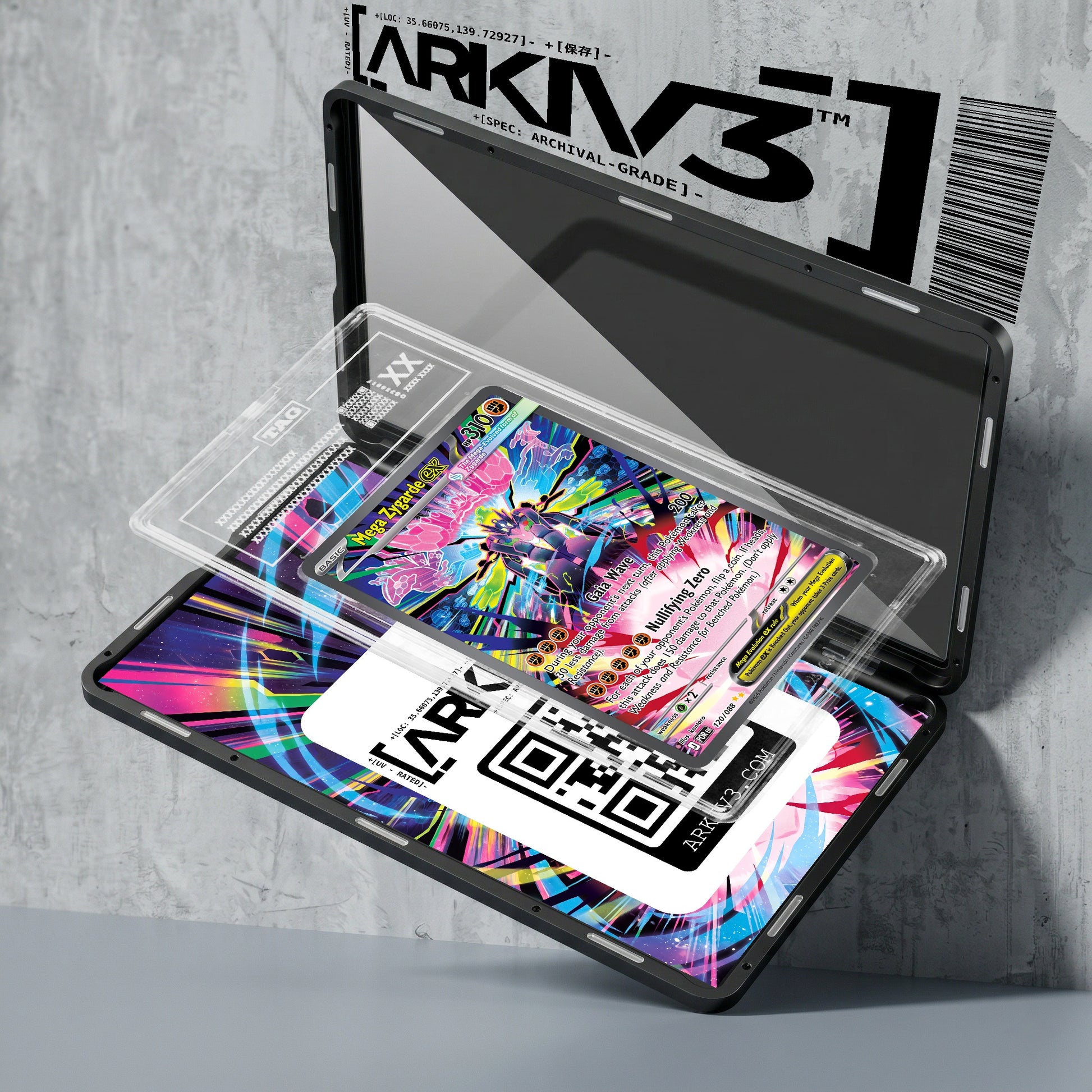 ARKIV3 TAG graded exploded mockup