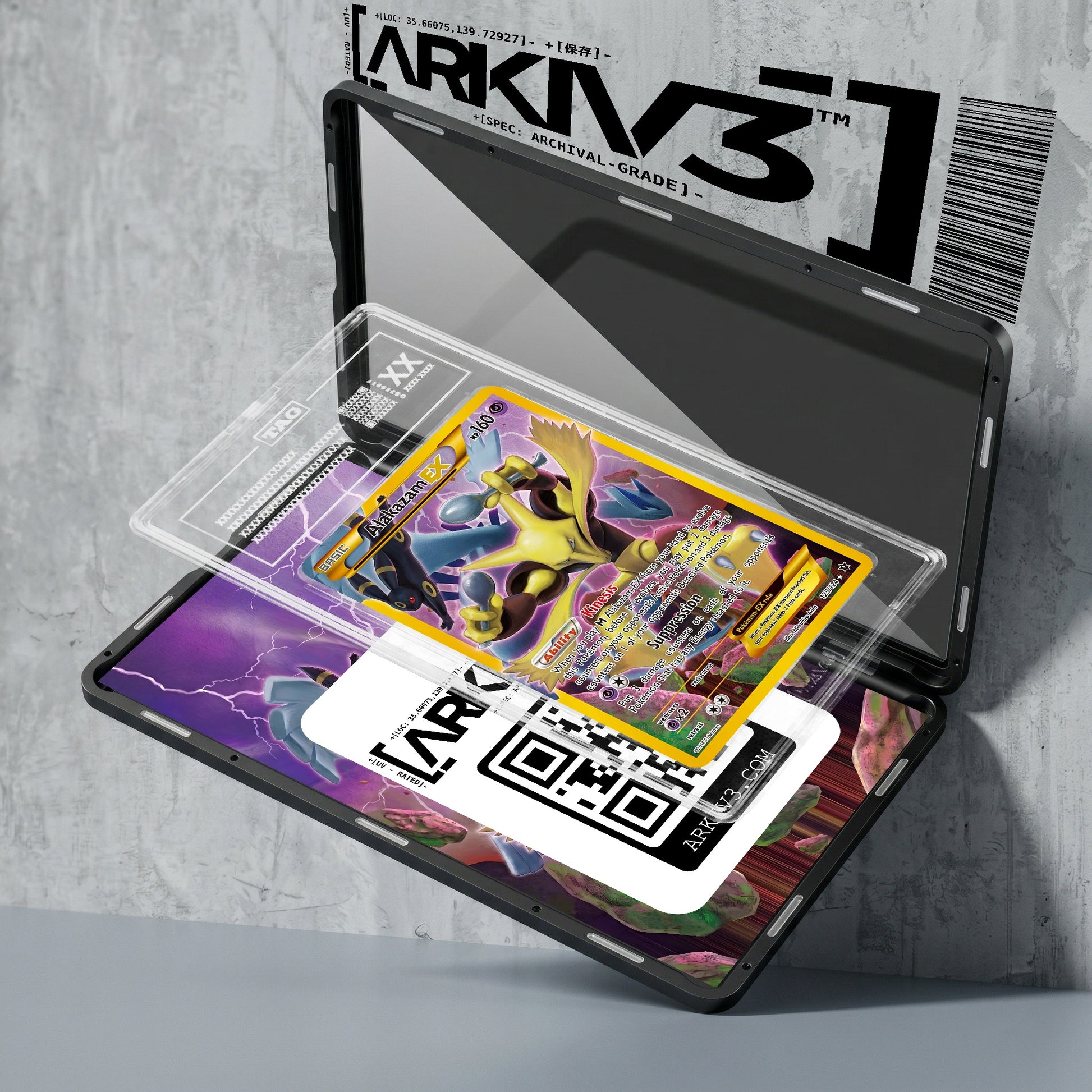 ARKIV3 TAG graded exploded mockup