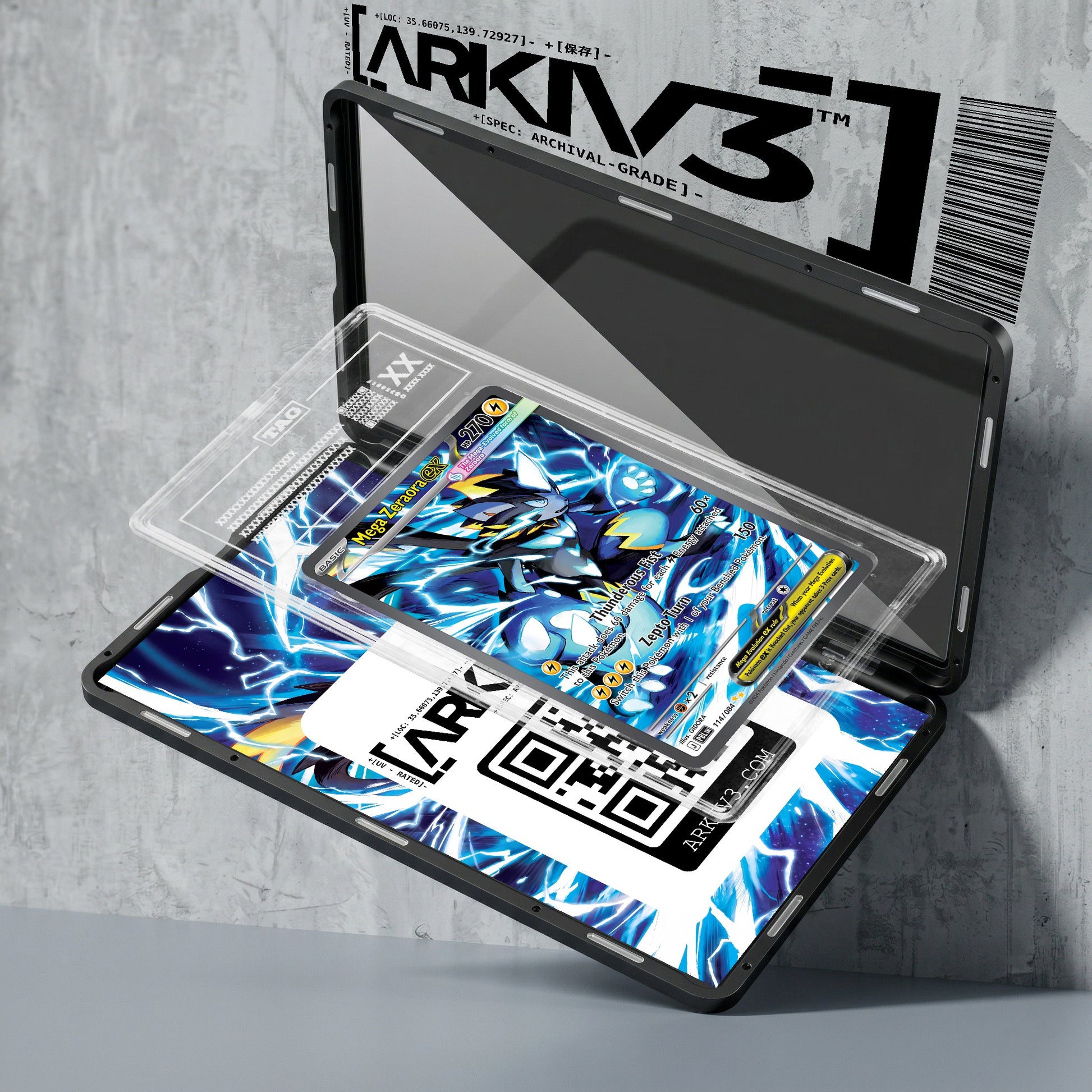 ARKIV3 TAG graded exploded mockup