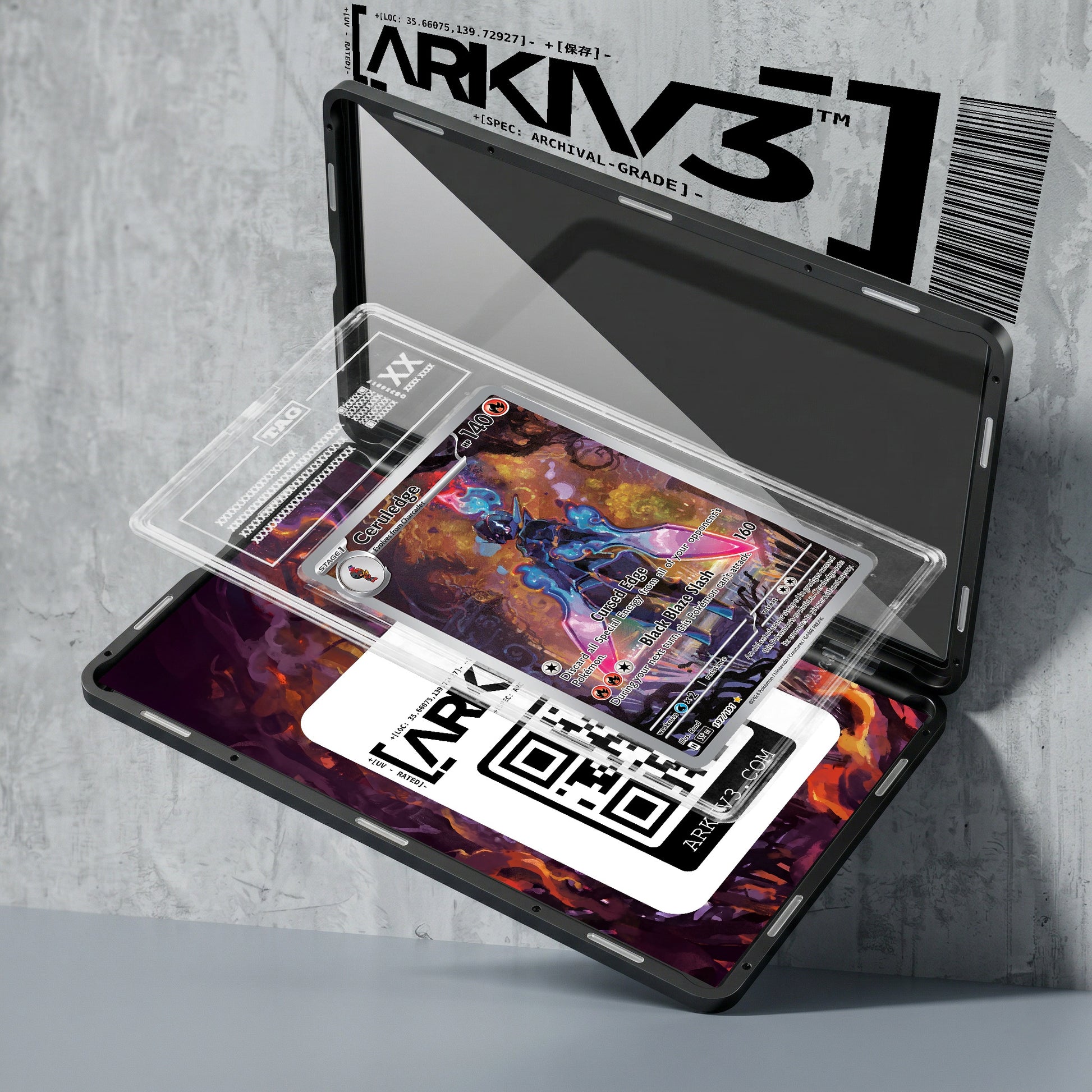 ARKIV3 TAG graded exploded mockup