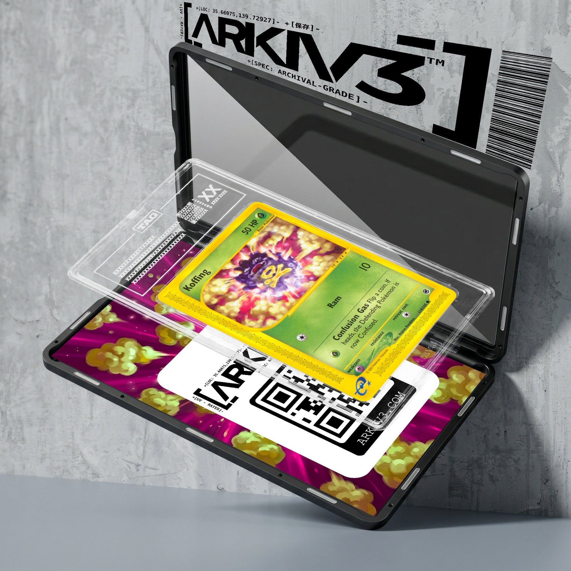 ARKIV3 TAG graded exploded mockup
