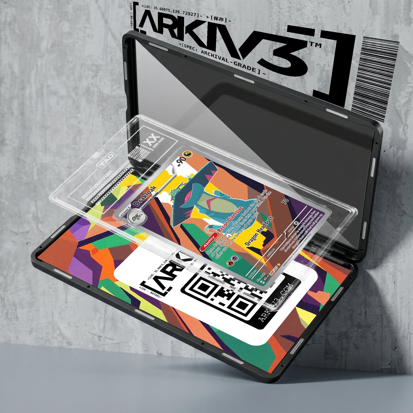 ARKIV3 TAG graded exploded mockup