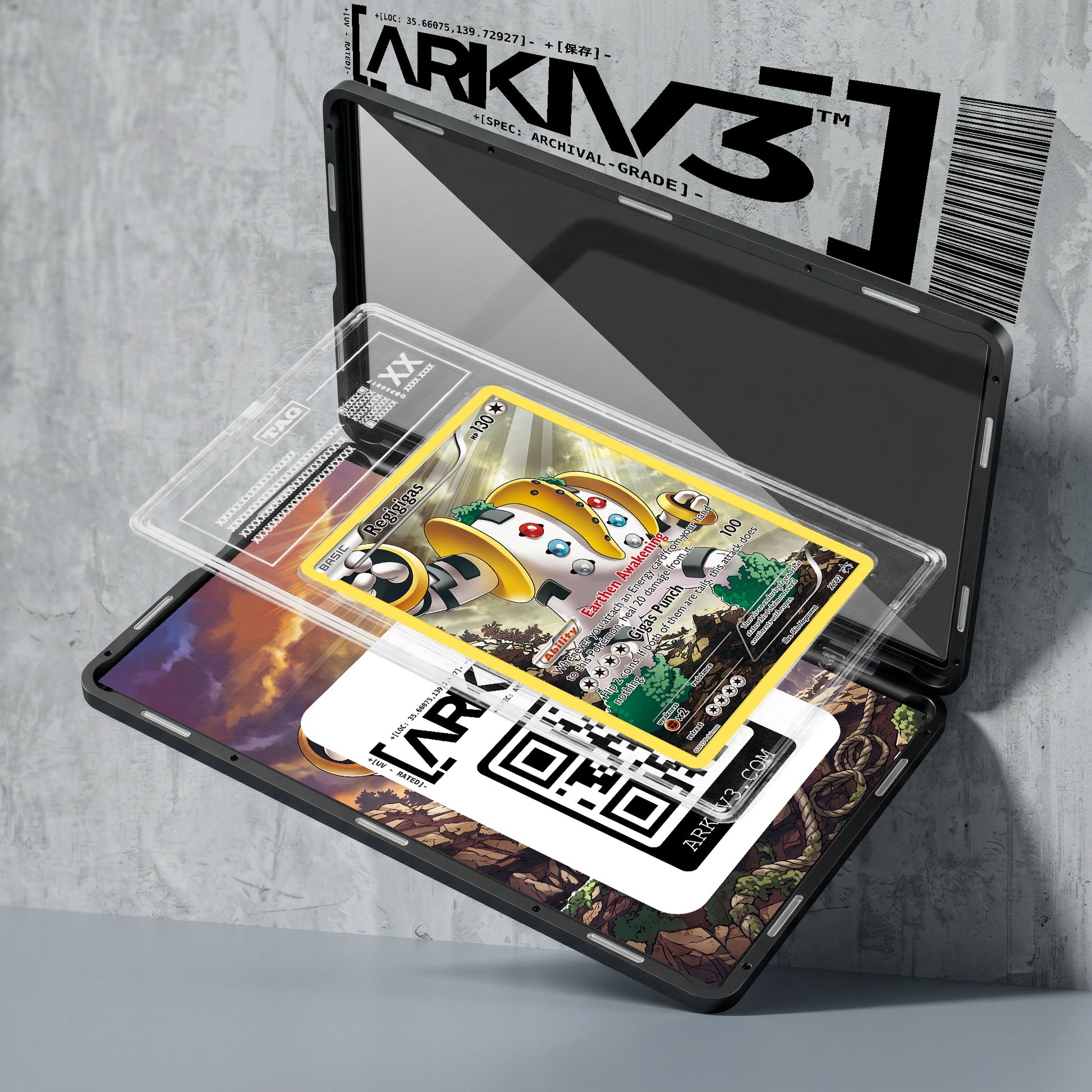 ARKIV3 TAG graded exploded mockup