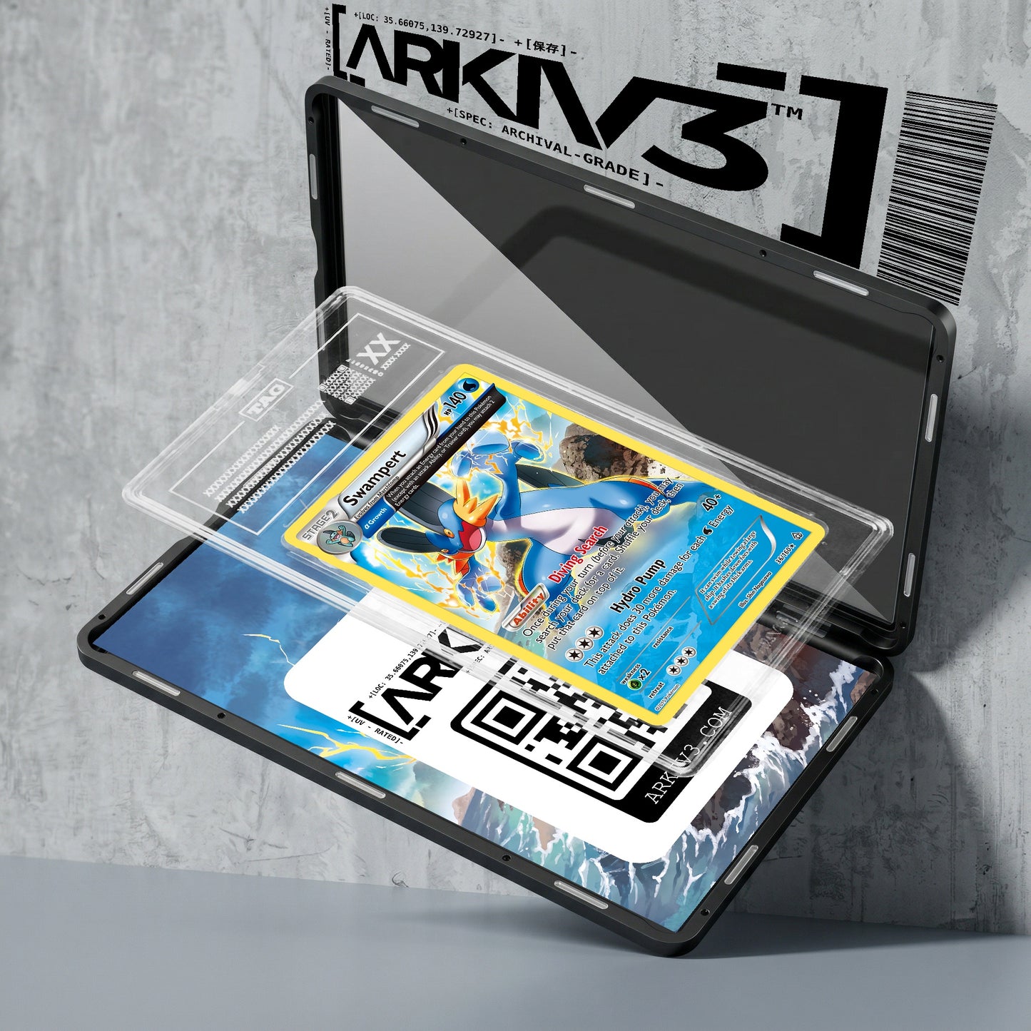 ARKIV3 TAG graded exploded mockup