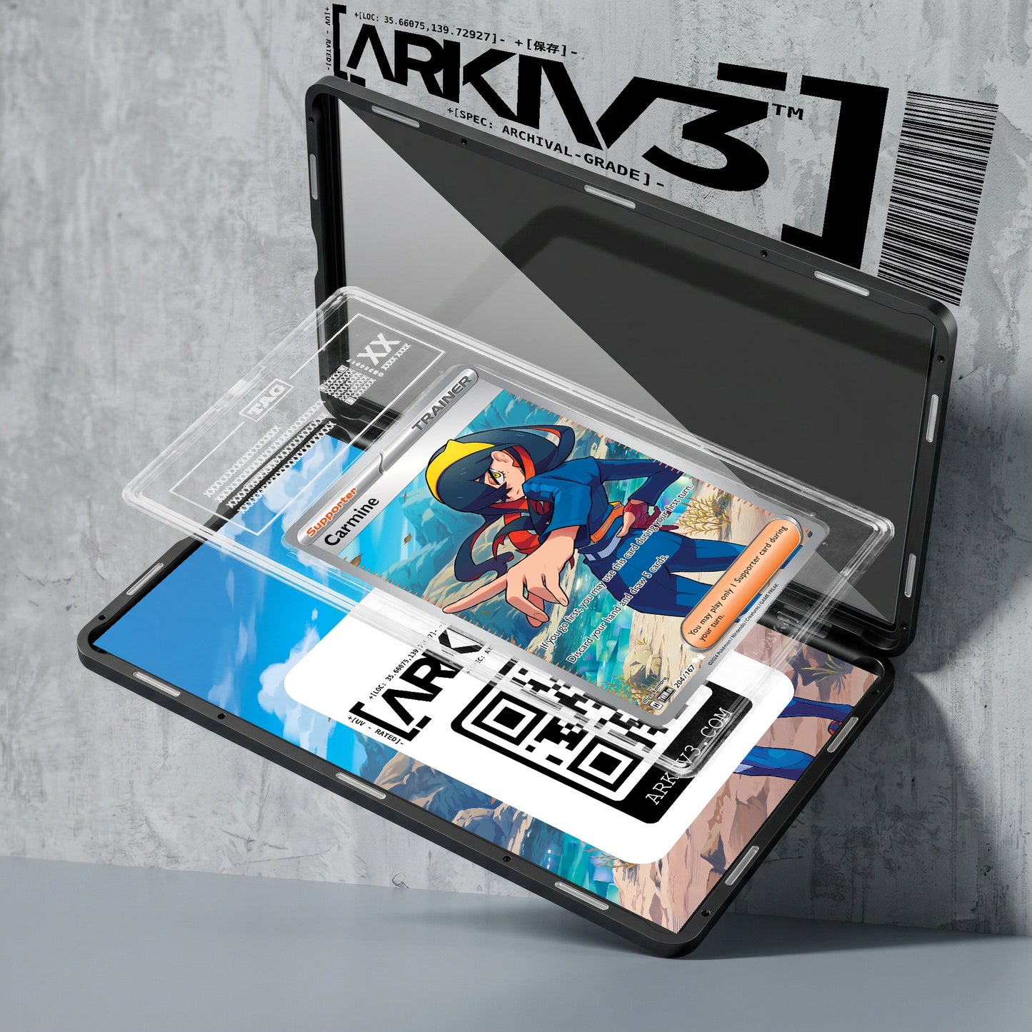 ARKIV3 TAG graded exploded mockup