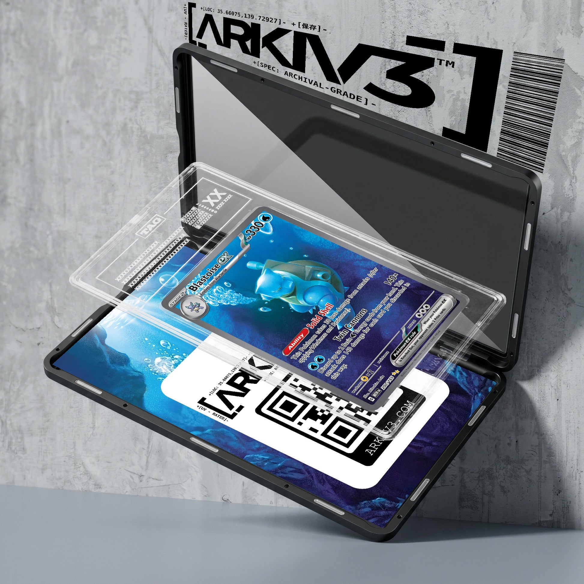 ARKIV3 TAG graded exploded mockup