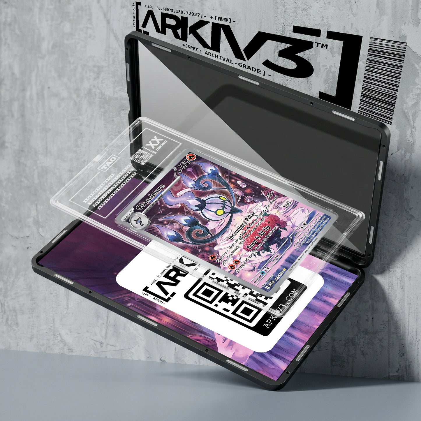 ARKIV3 TAG graded exploded mockup