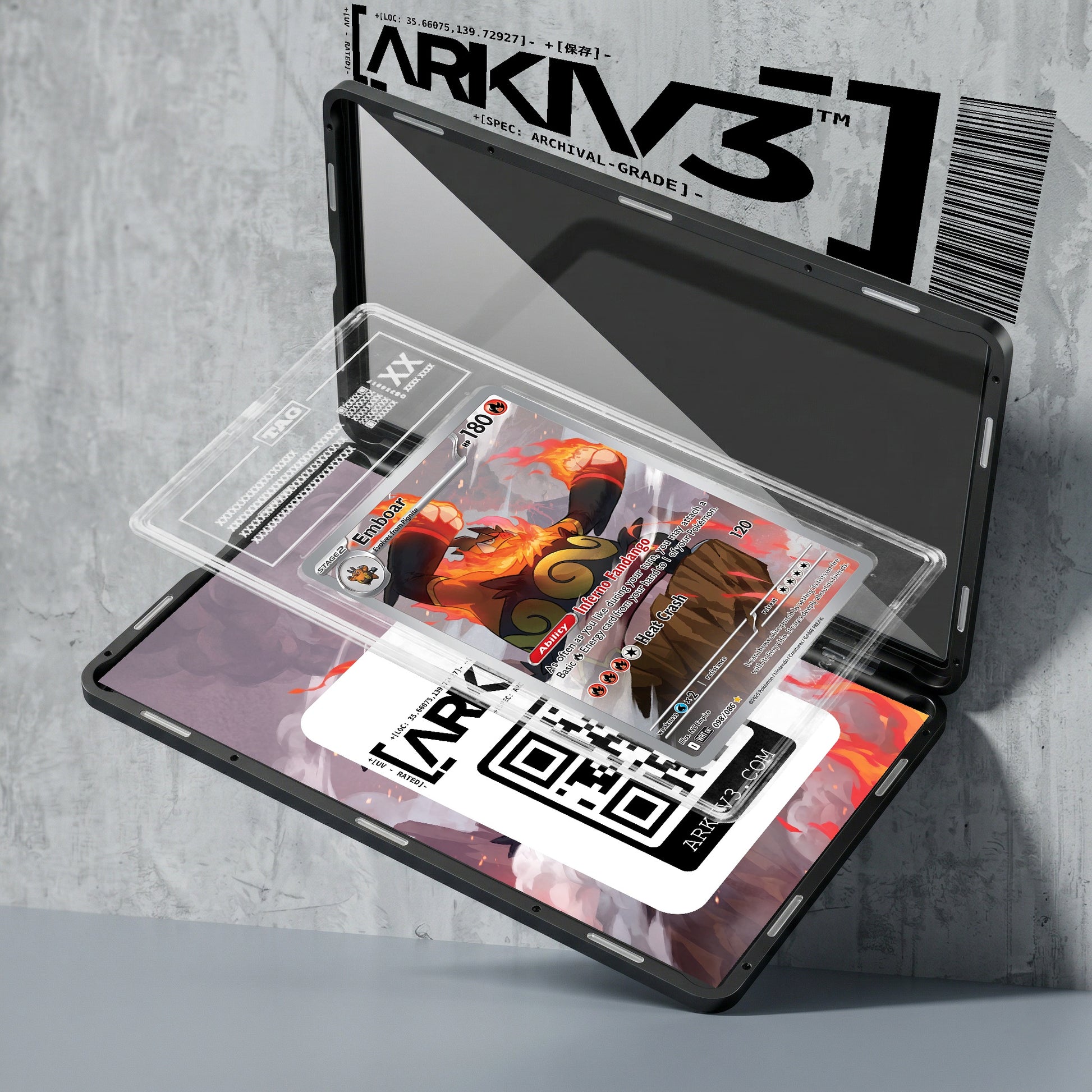 ARKIV3 TAG graded exploded mockup