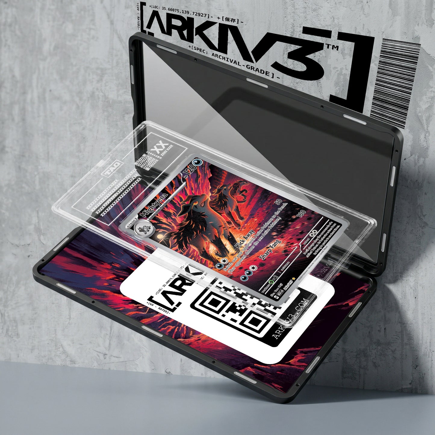 ARKIV3 TAG graded exploded mockup
