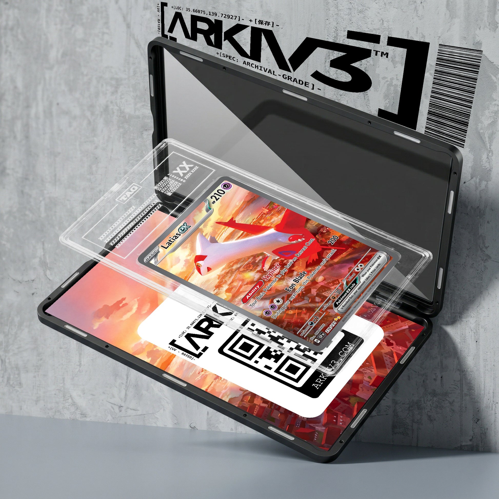 ARKIV3 TAG graded exploded mockup