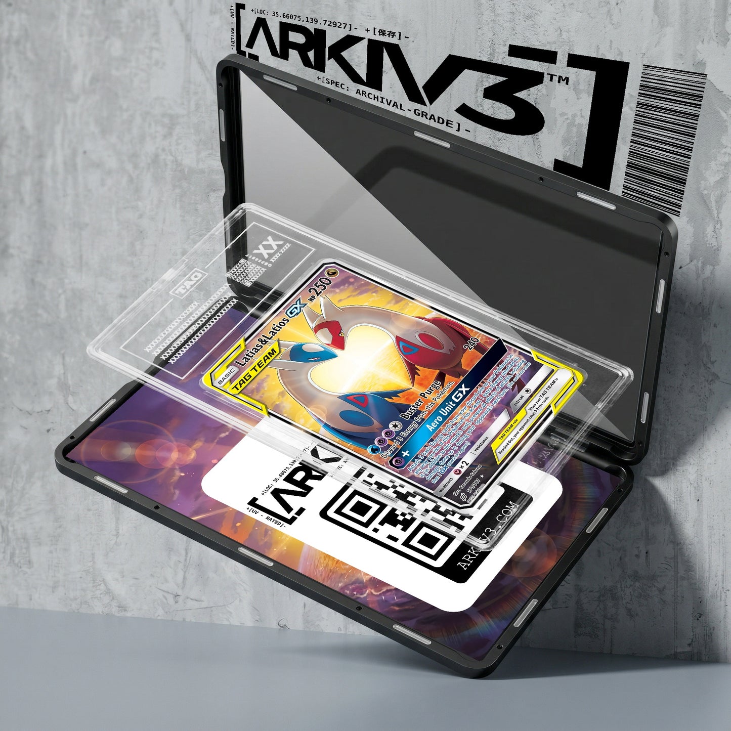 ARKIV3 TAG graded exploded mockup